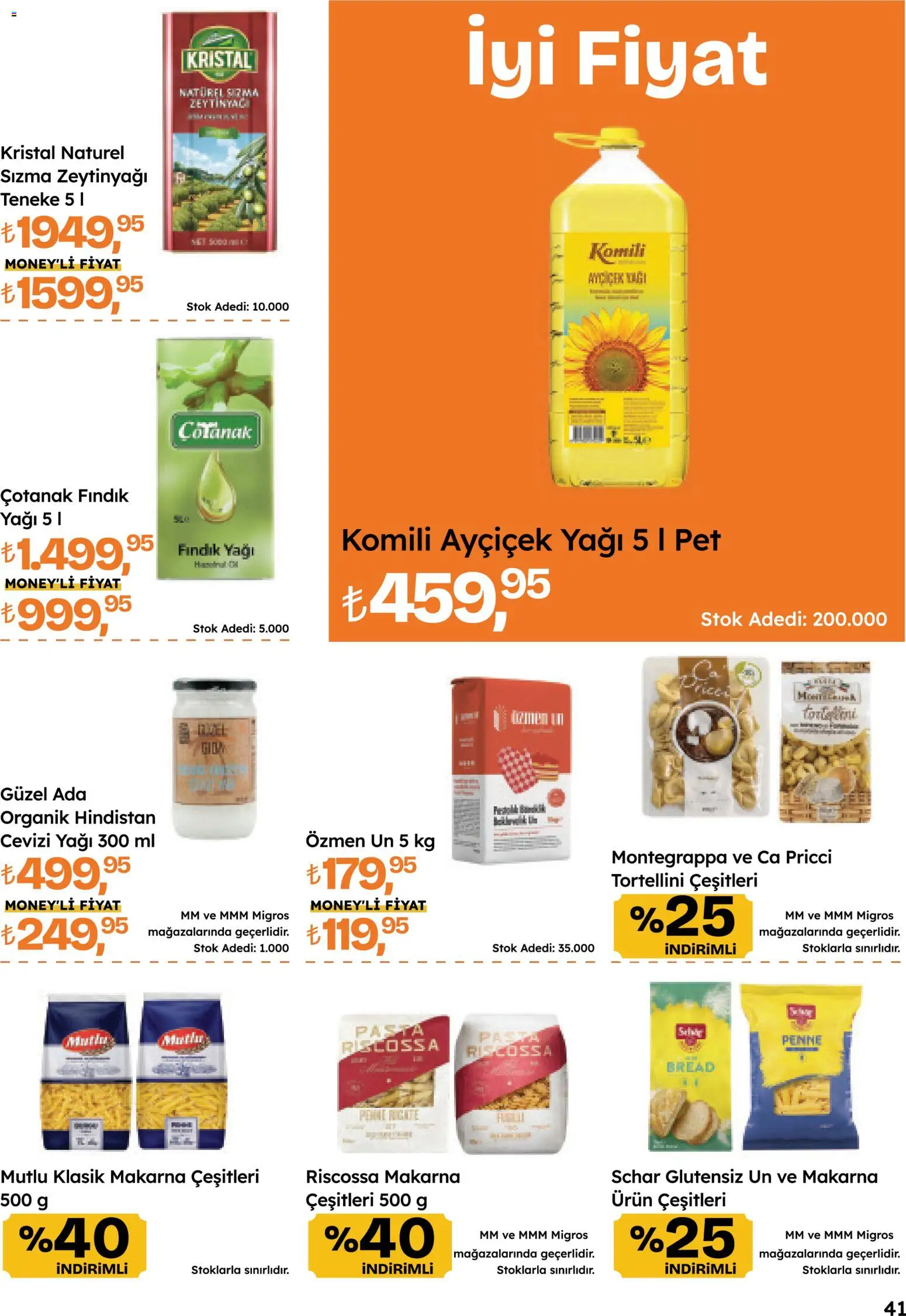 Migros Katalog - Migroskop - 16.04.2026 tarihinden itibaren geçerlidir | Sayfa: 41 | Ürünler: Hindistan Cevizi, Organik hindistan cevizi yağı, Makarna, Fındık