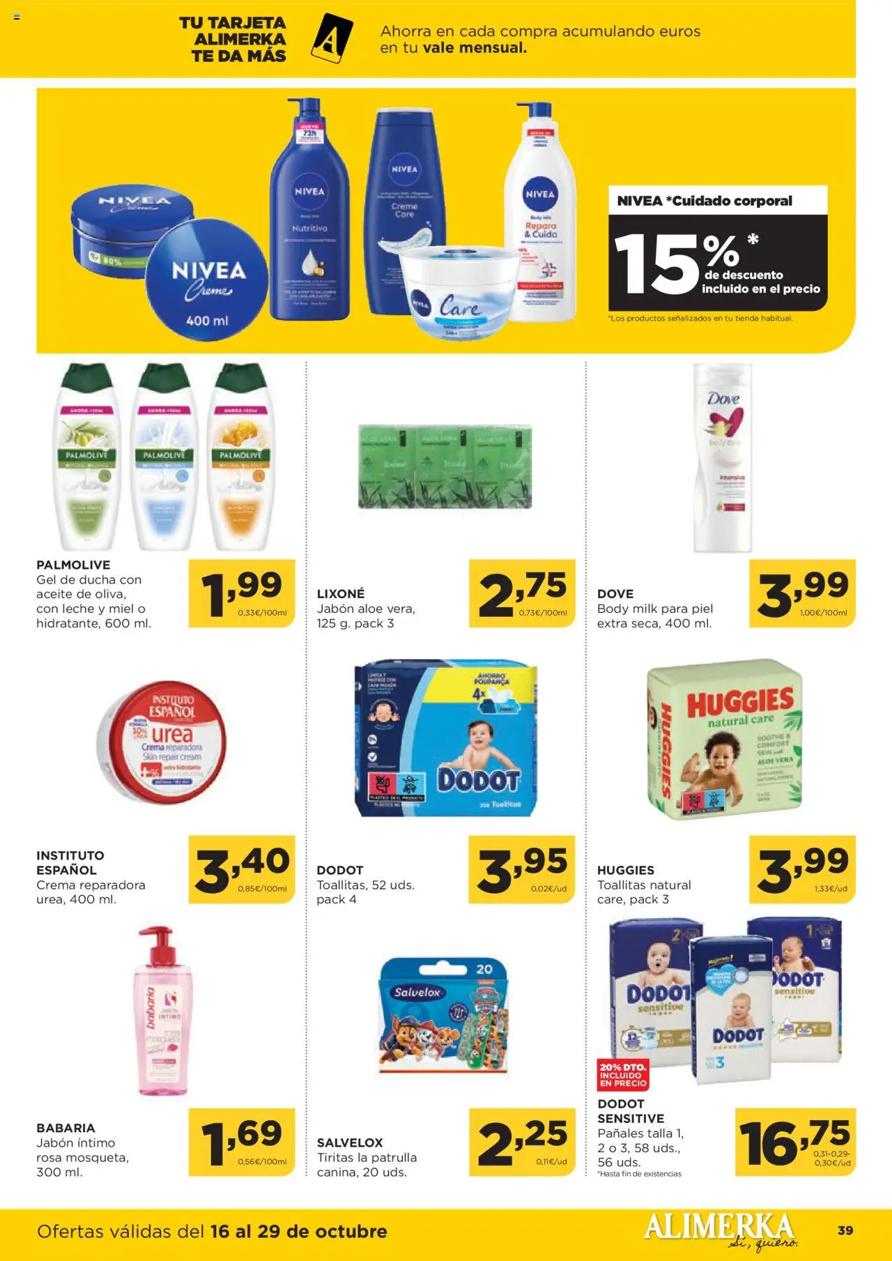 Alimerka folleto Asturias │ válido desde el 16.10.2025 | Página: 39 | Productos: Ψηφιακή κάμερα, Leche, Aceite, Té