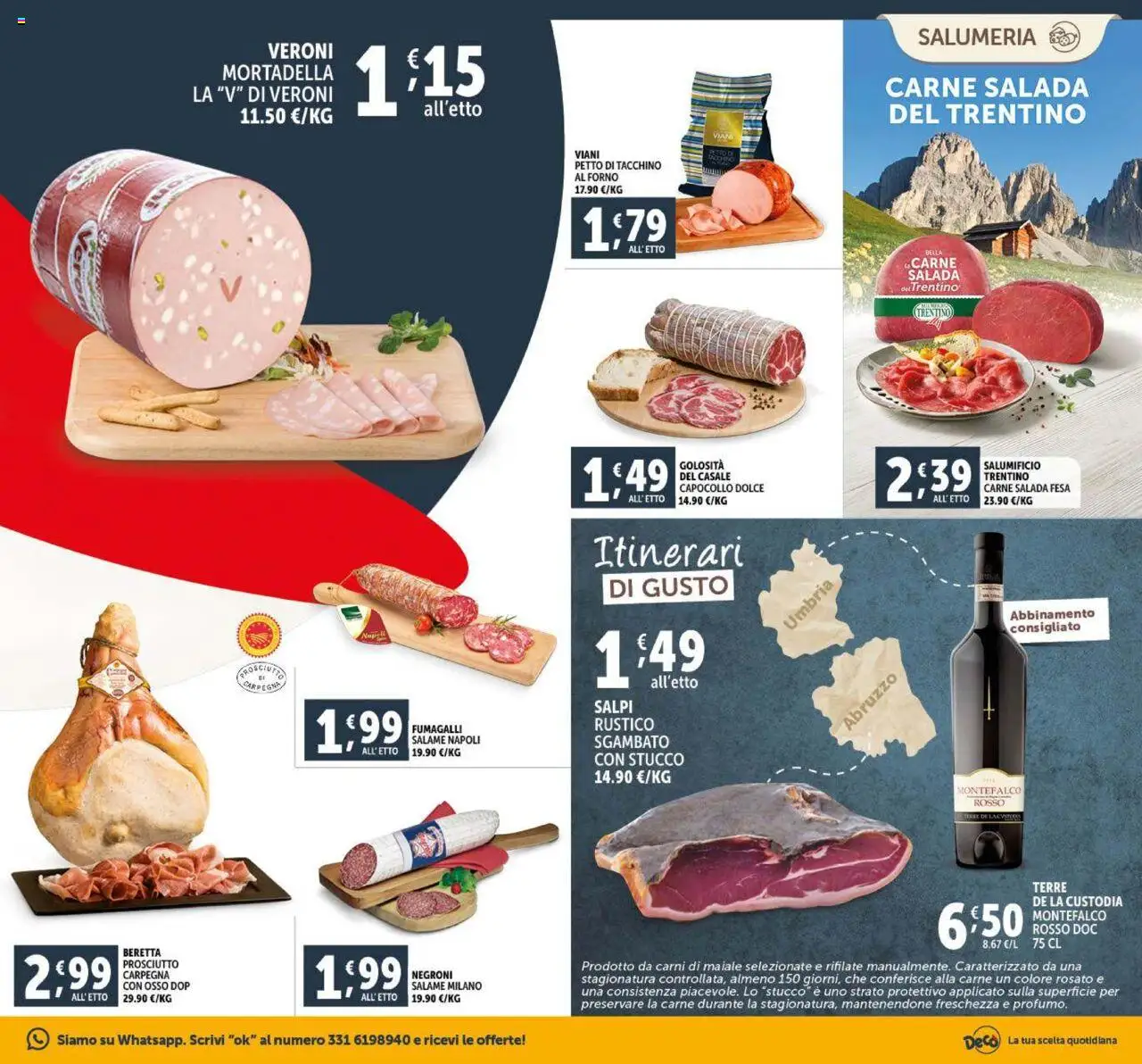 Volantino Decò del 23.09.2025 | Pagina: 3 | Prodotti: Salame, Maiale, Stucco, Forno