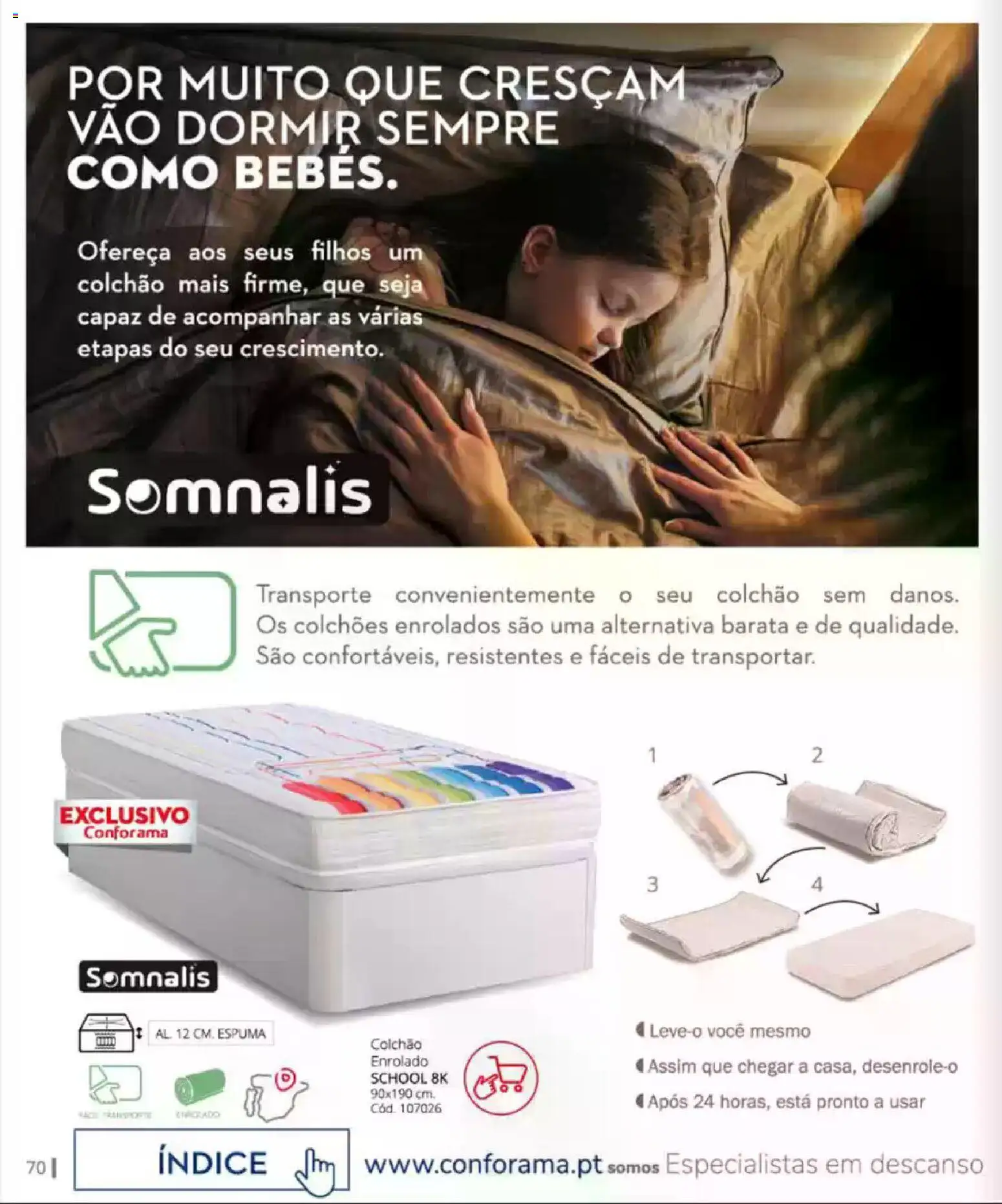 Conforama Camitis │ válido de 05.02.2026 | Página: 70 | Produtos: Colchões, Colchão