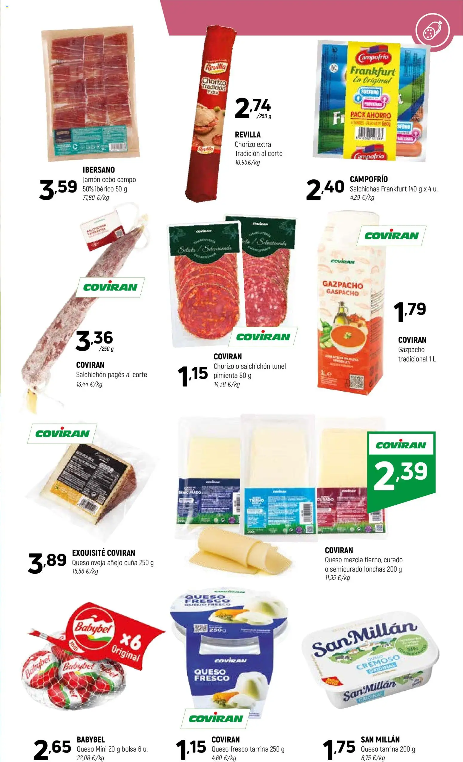 Coviran - Centrof │ válido desde el 07.04.2026 | Página: 5 | Productos: Queso, Gazpacho, Bolsa, Cuna