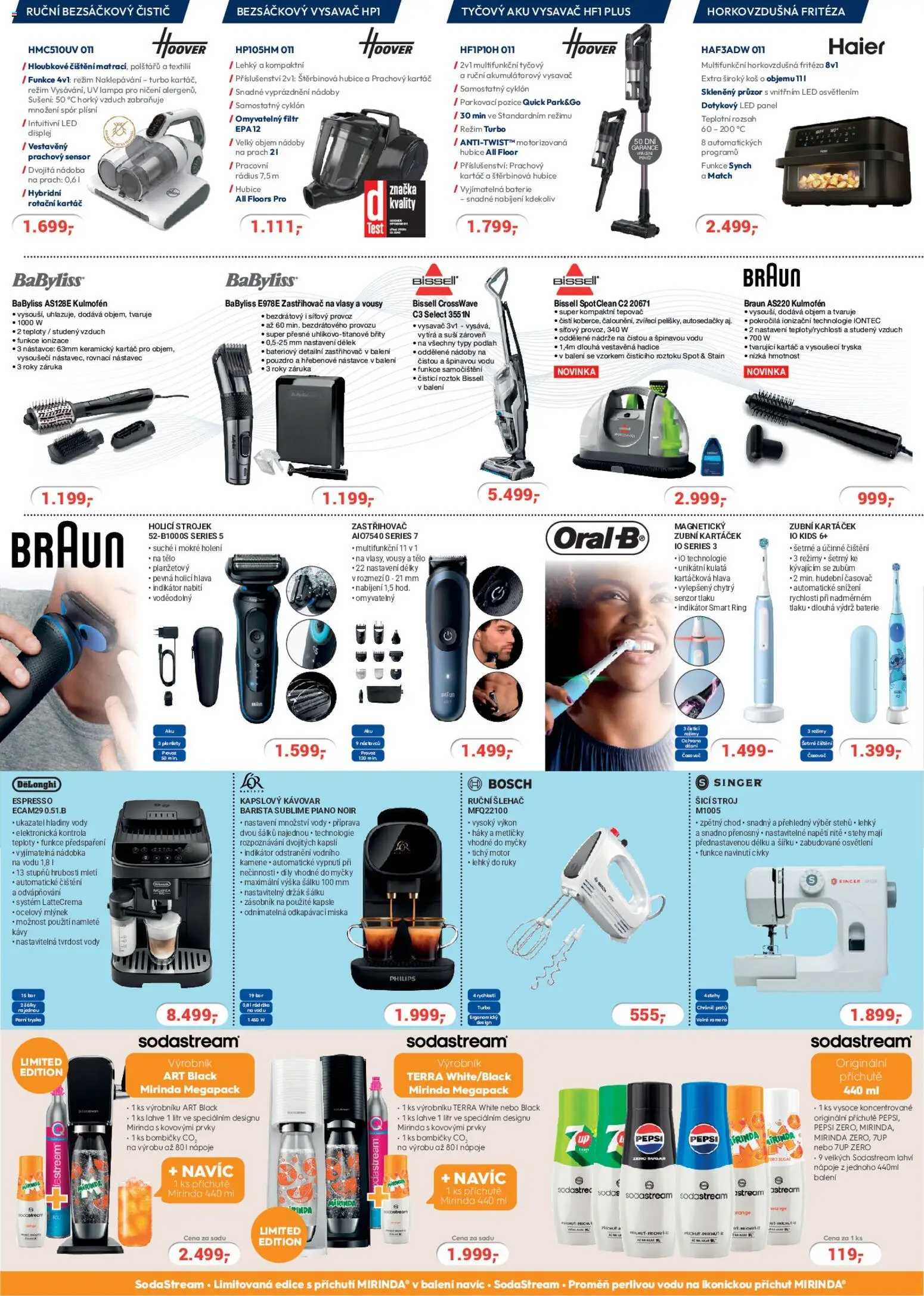 Planeo Elektro Black Friday od 07.11.2025 | Strana: 2 | Produkty: Zubní kartáček, Pepsi, Mirinda, Sodastream