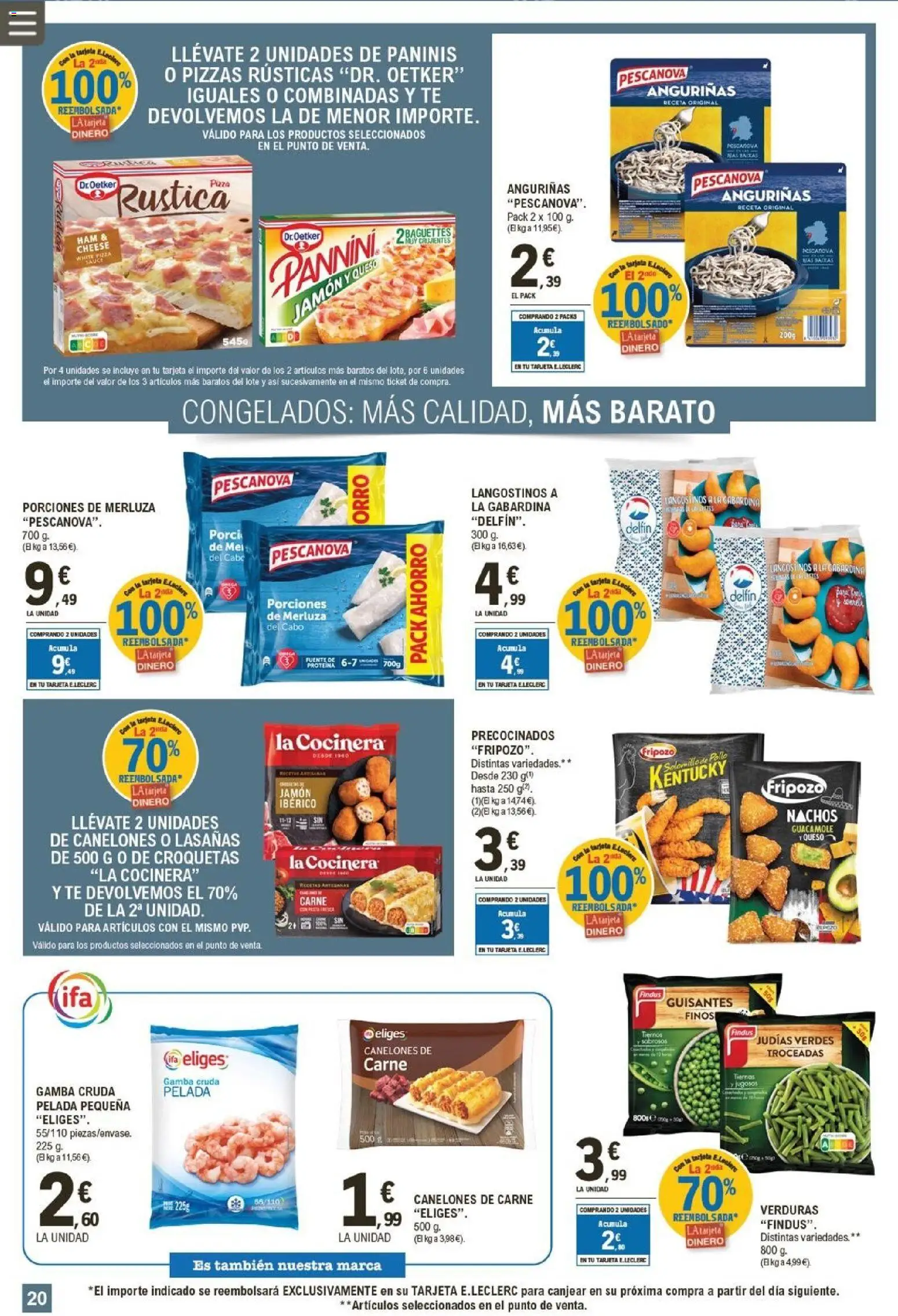 E.Leclerc folleto │ válido desde el 19.11.2025 | Página: 20 | Productos: Καλτσάκια μισά, Guacamole, Té, Croquetas