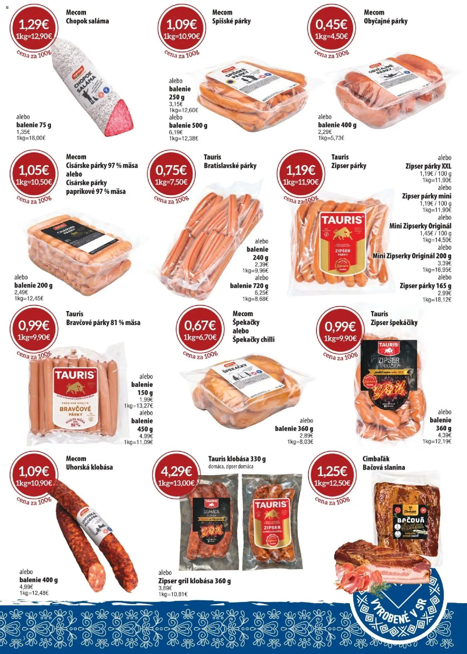 Nové CBA Komfos akcie – leták je platný od 07.05.2026 | Strana: 3 | Produkty: Gril, Saláma, Chilli
