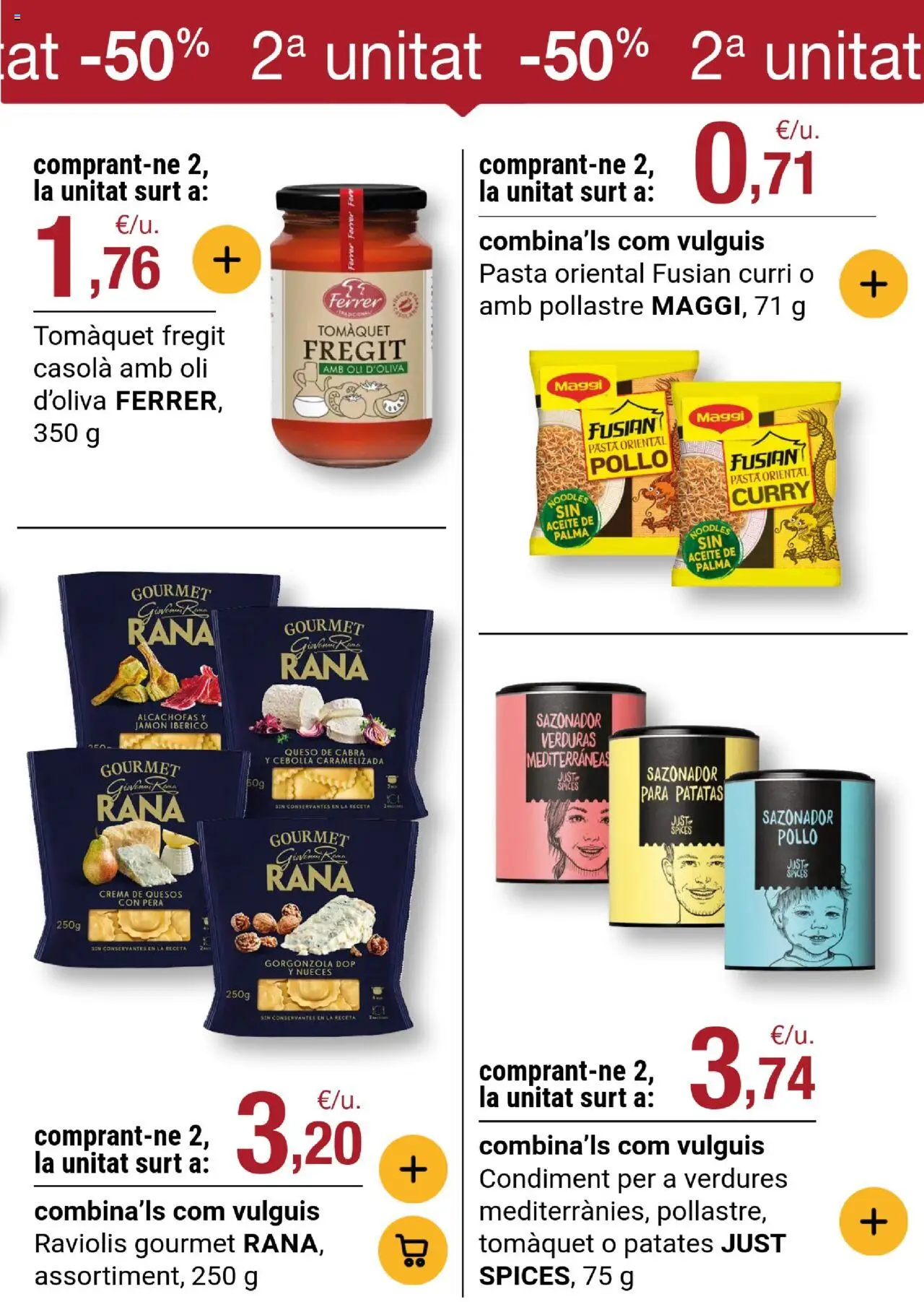 Bonpreu folleto │ válido desde el 23.09.2025 | Página: 29 | Productos: Jamón ibérico, Crema, Sazonador, Παγωμένο τσάι