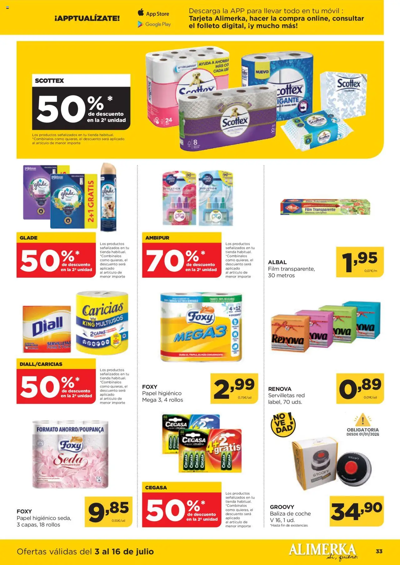 Alimerka folleto Asturias │ válido desde el 03.07.2025 | Página: 34 | Productos: Papel higienico