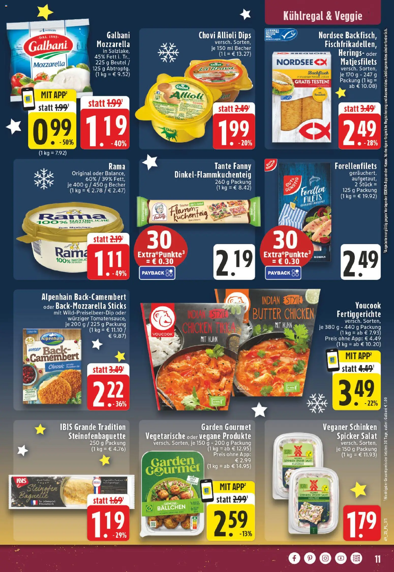 Edeka Prospekt 	 – gültig ab 01.12.2025 | Seite: 11 | Produkte: Youcook, Butter, Fertiggerichte, Salat
