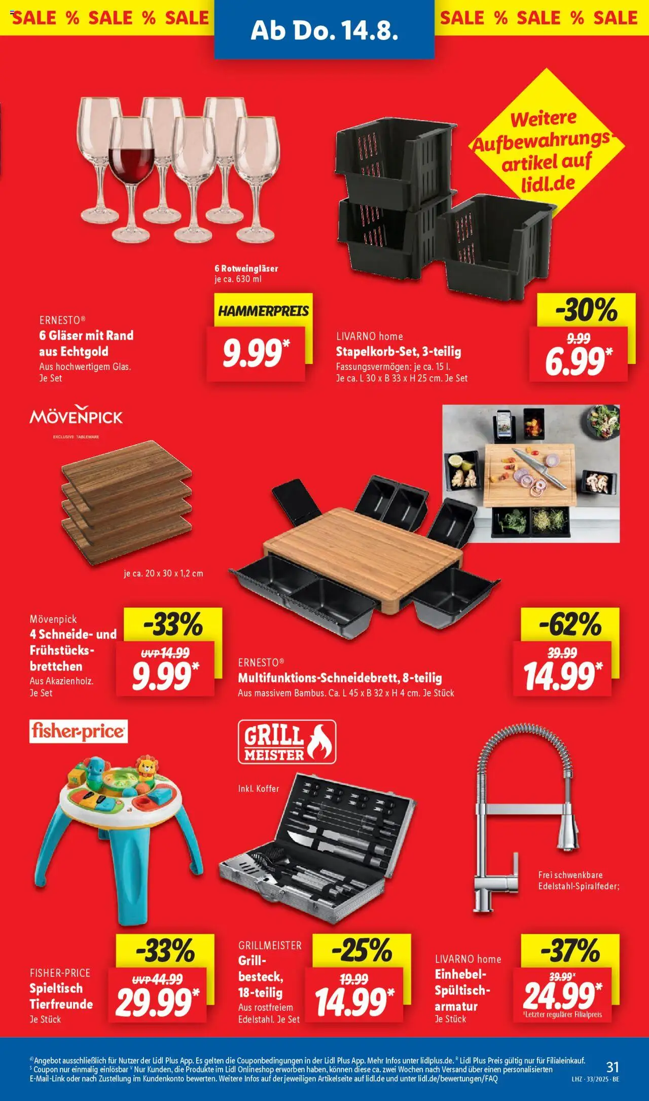 Lidl Prospekt Zossen	 - gültig ab dem 11.08.2025 | Seite: 45 | Produkte: Grill, Armatur, Koffer