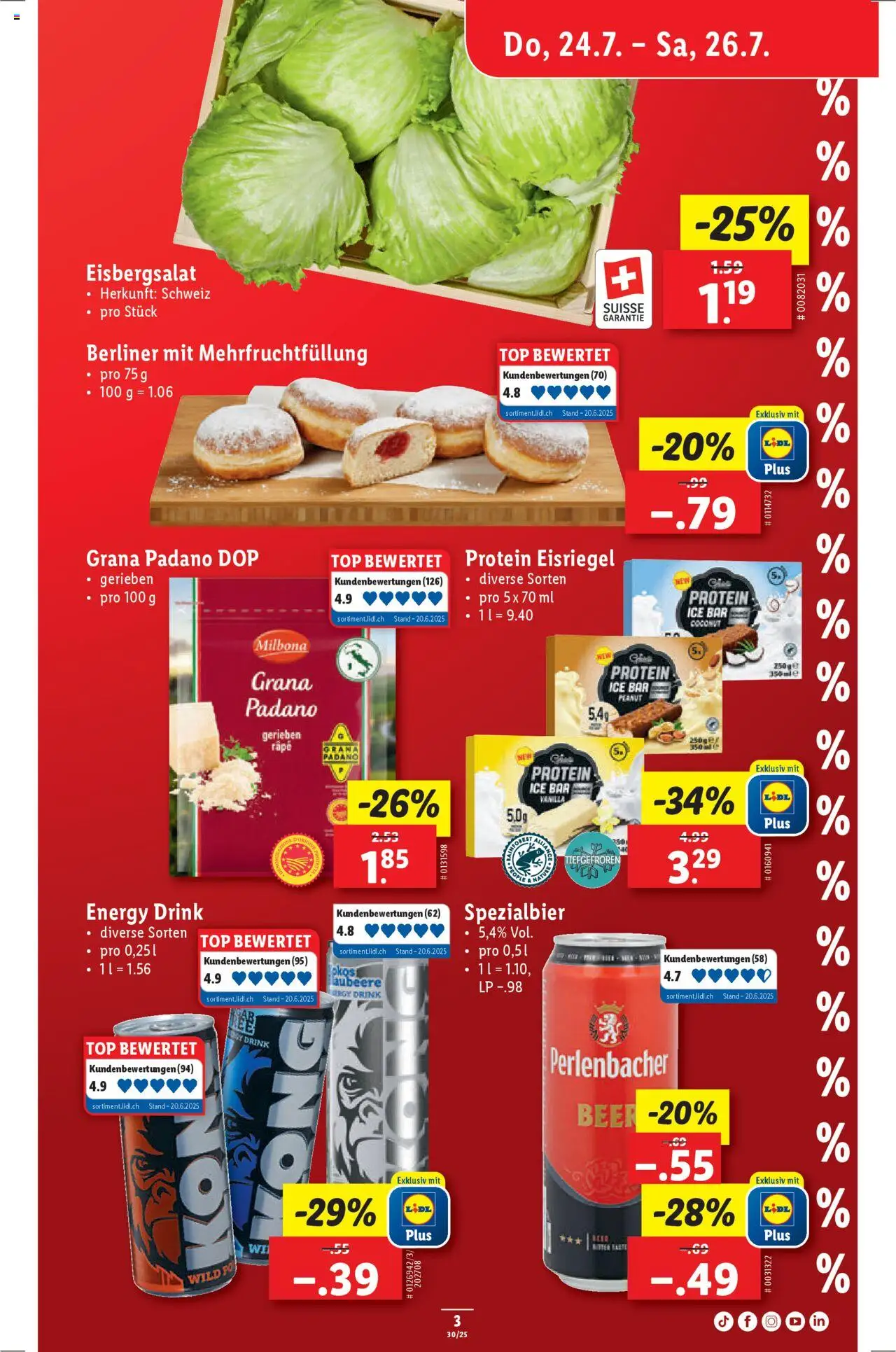 Lidl Aktionen ab 24.07.2025 | Seite: 3 | Produkte: Top