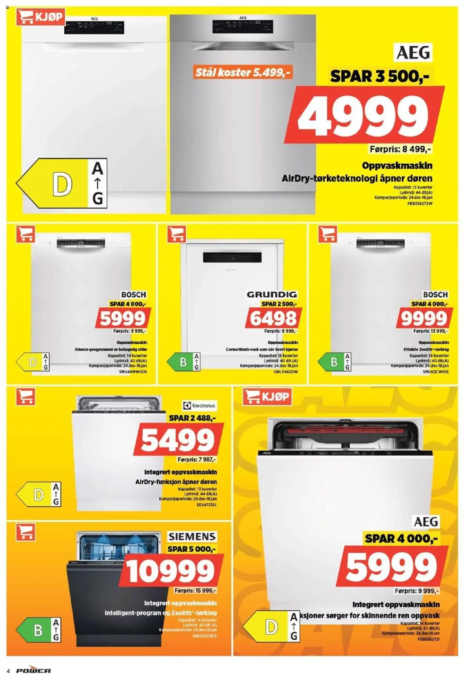 {H1} | Side: 4 | Produkter: Oppvaskmaskin