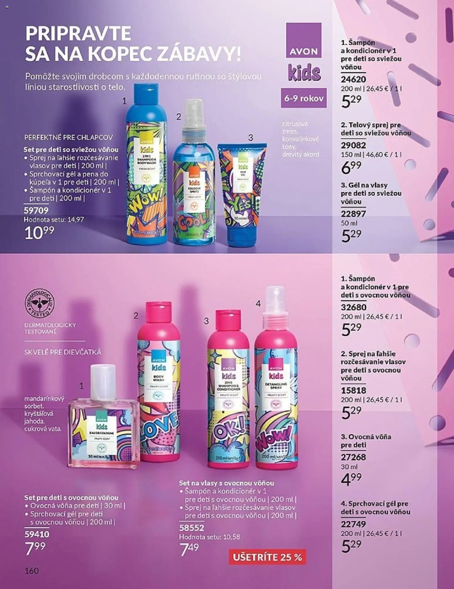 Nové Avon akcie – leták je platný od 01.01.2026 | Strana: 160 | Produkty: Šampón, Kondicionér, Pena do kúpeľa