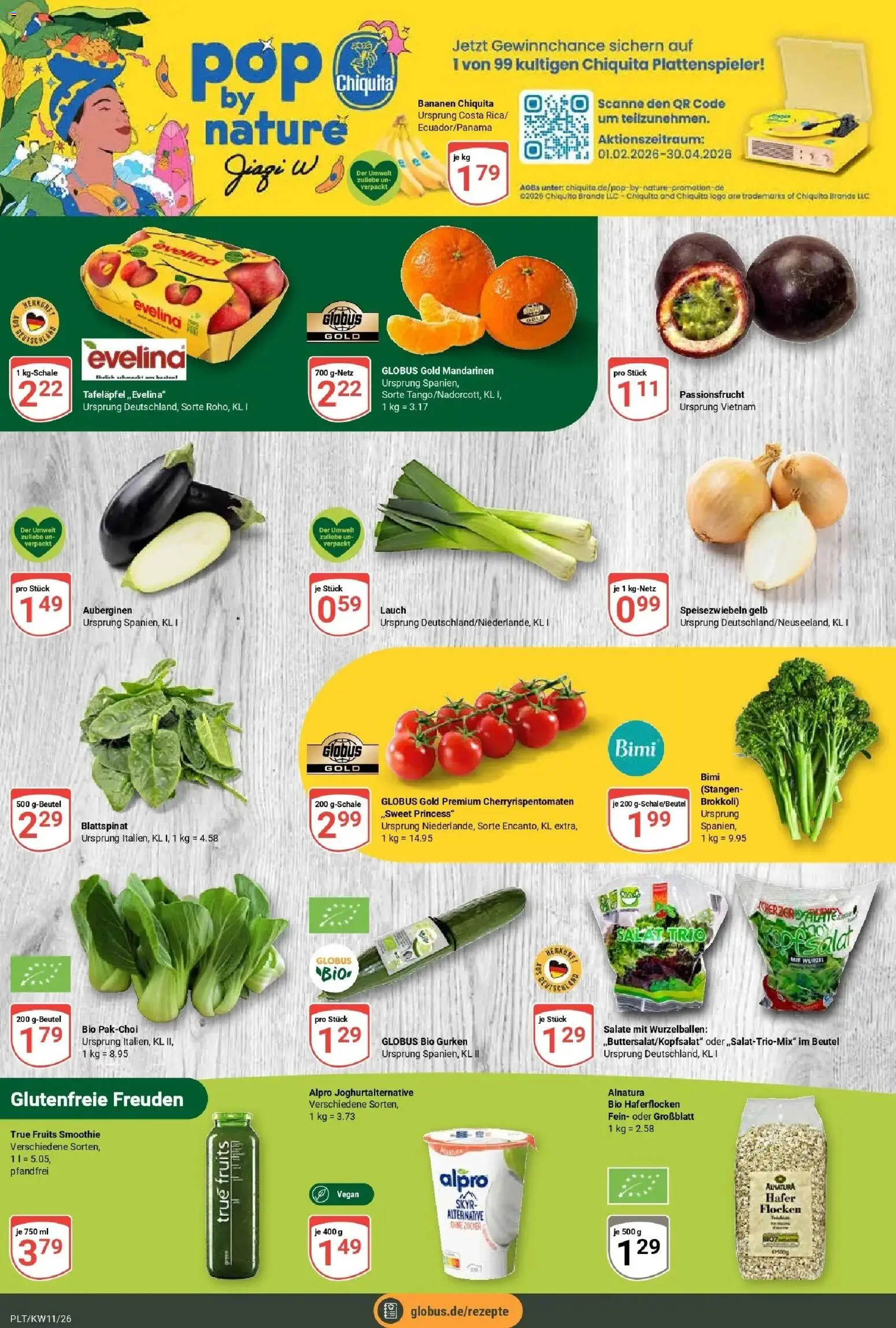 Globus prospekt Plattling	 – gültig ab 09.03.2026 | Seite: 5 | Produkte: Plattenspieler, Alpro, Brokkoli, Salat