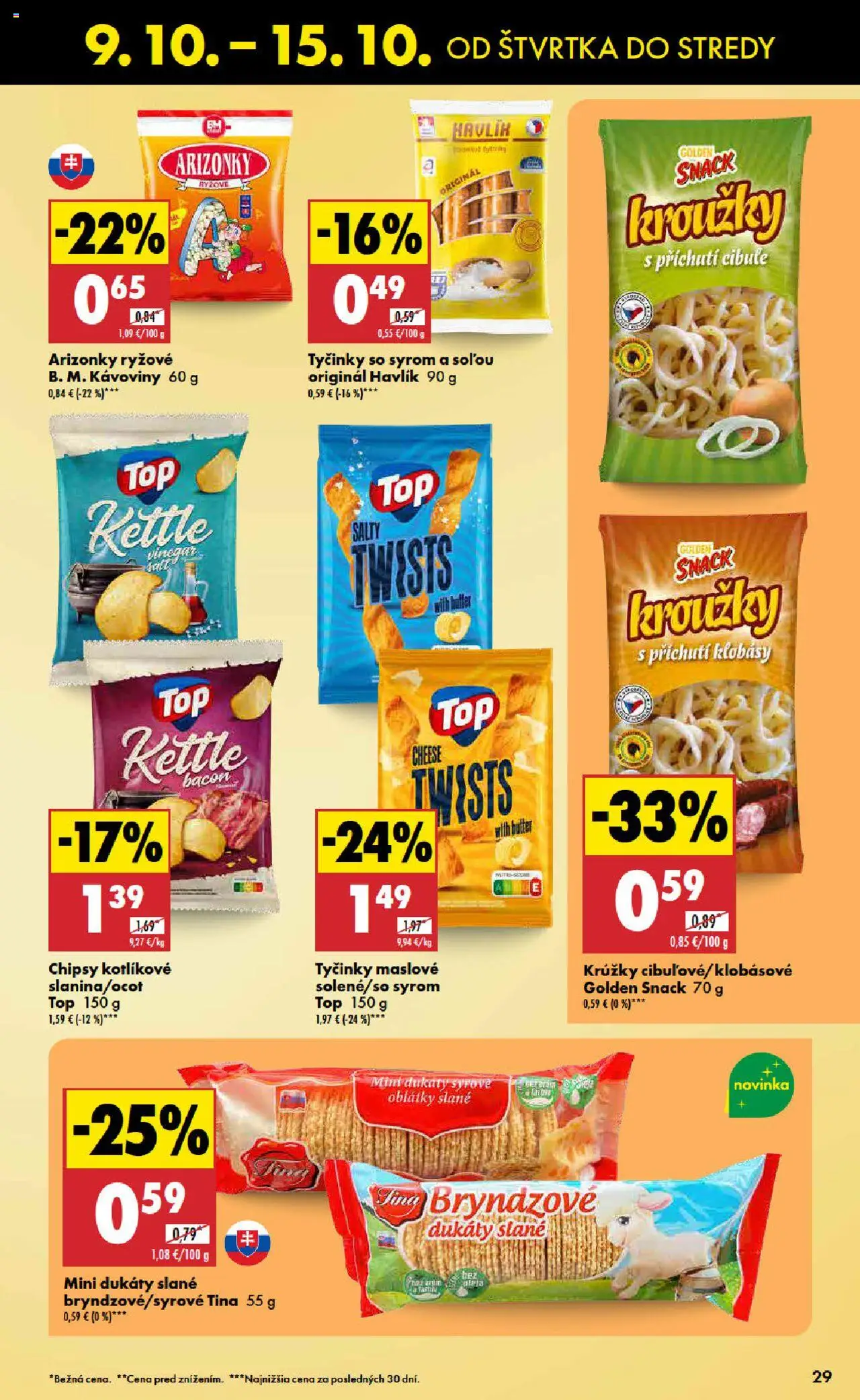 Nové Biedronka akcie – leták je platný od 09.10.2025 | Strana: 29 | Produkty: Chipsy