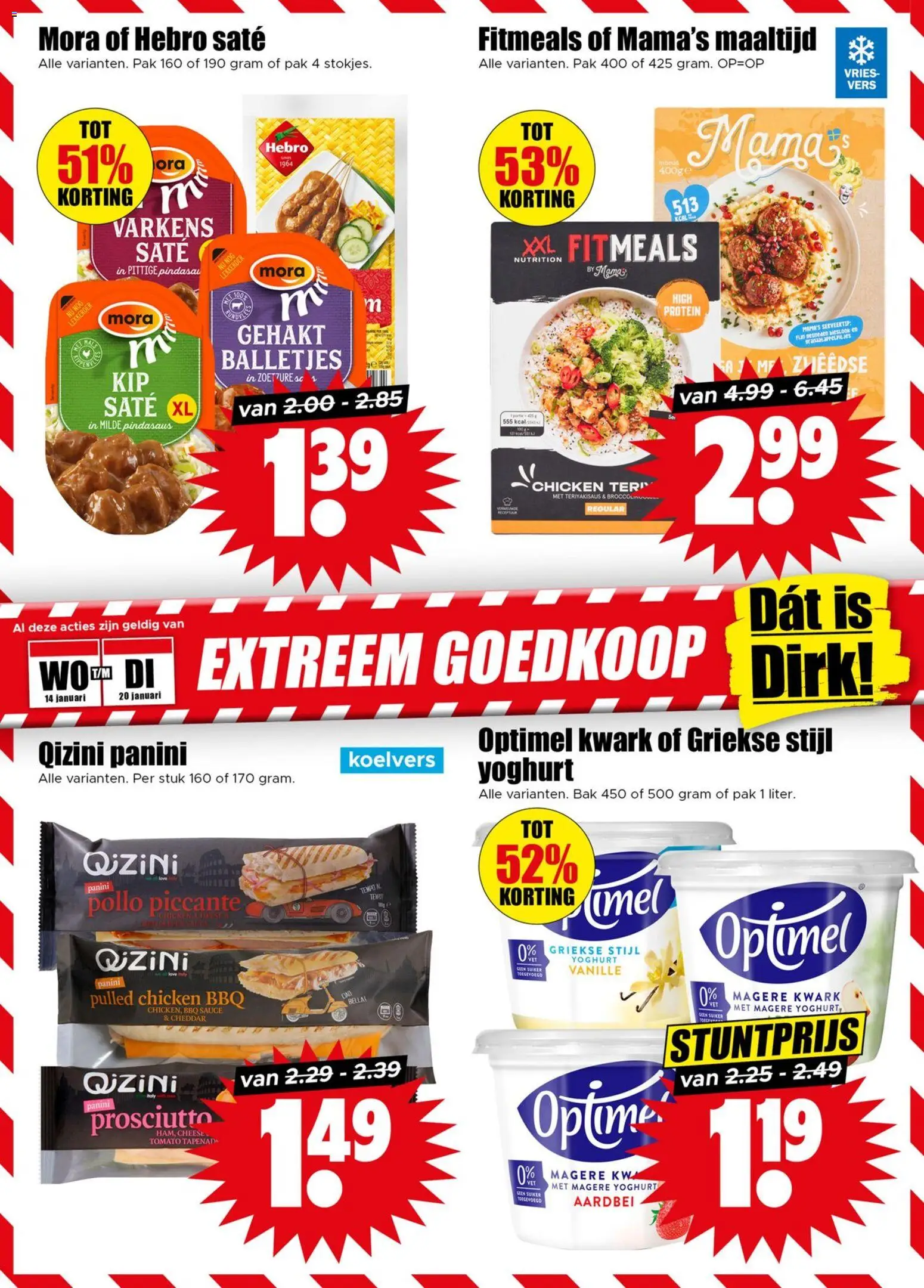 {H1} | Pagina: 14 | Producten: Gehakt, Kwark, Cheddar, Aardbei