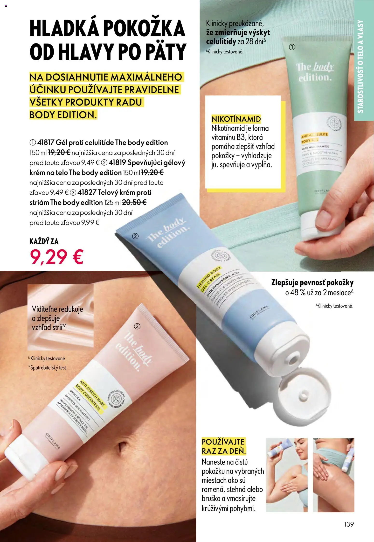 Nové Oriflame akcie – leták je platný od 24.12.2025 | Strana: 139 | Produkty: Telový krém, Krém