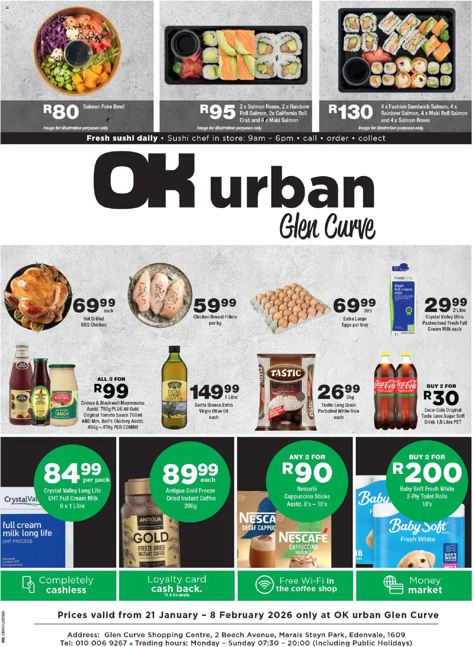 New OK Foods catalogue – valid from 21.01.2026 | Page: 1 | Products: Chutney, Bowl, Toilet, Tomato sauce