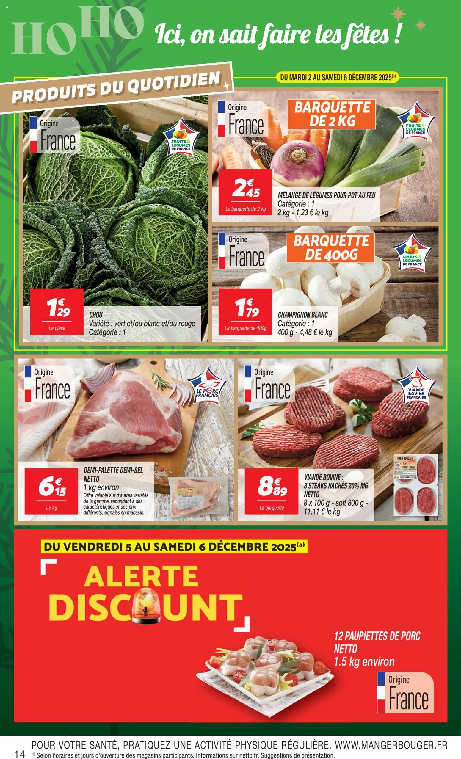 {H1} | Page: 14 | Produits: Viande, Champignon, Porc, Viande bovine