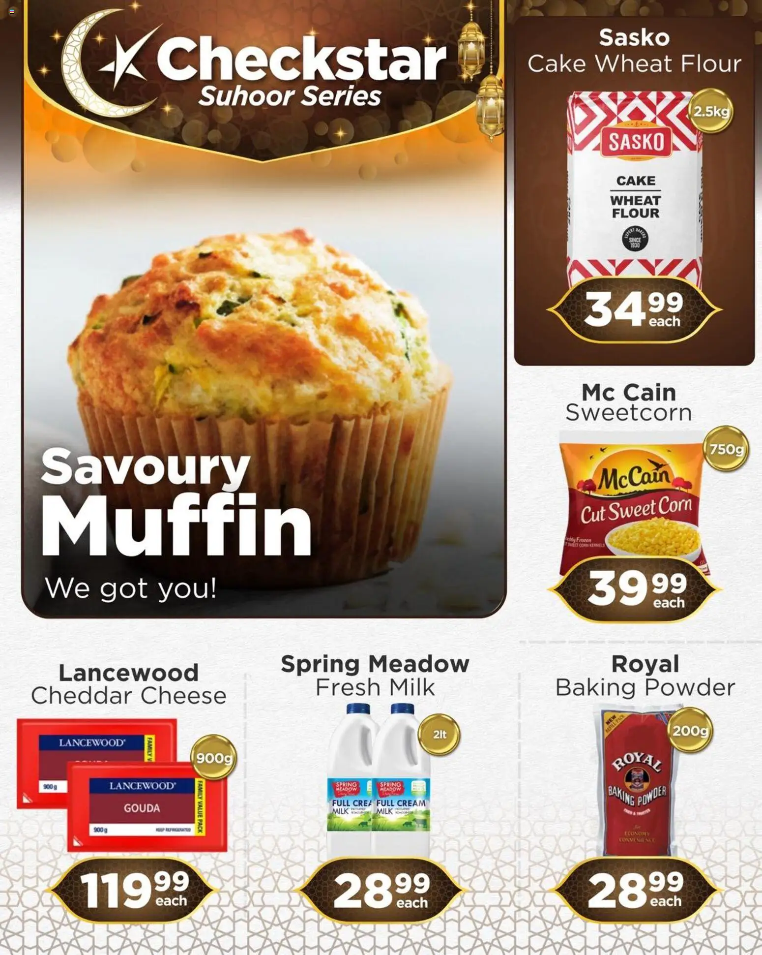 New Check Star catalogue – valid from 13.03.2026 | Page: 1 | Products: Cake, Flour, Cream, Baking powder