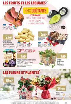 Match Supermarché - Prévisualisation de Match Supermarché catalogue valide à partir de 16.12.2025 | Page: 21 | Produits: Pomme, Fleurs et plantes, Poivre, Pommes de terre