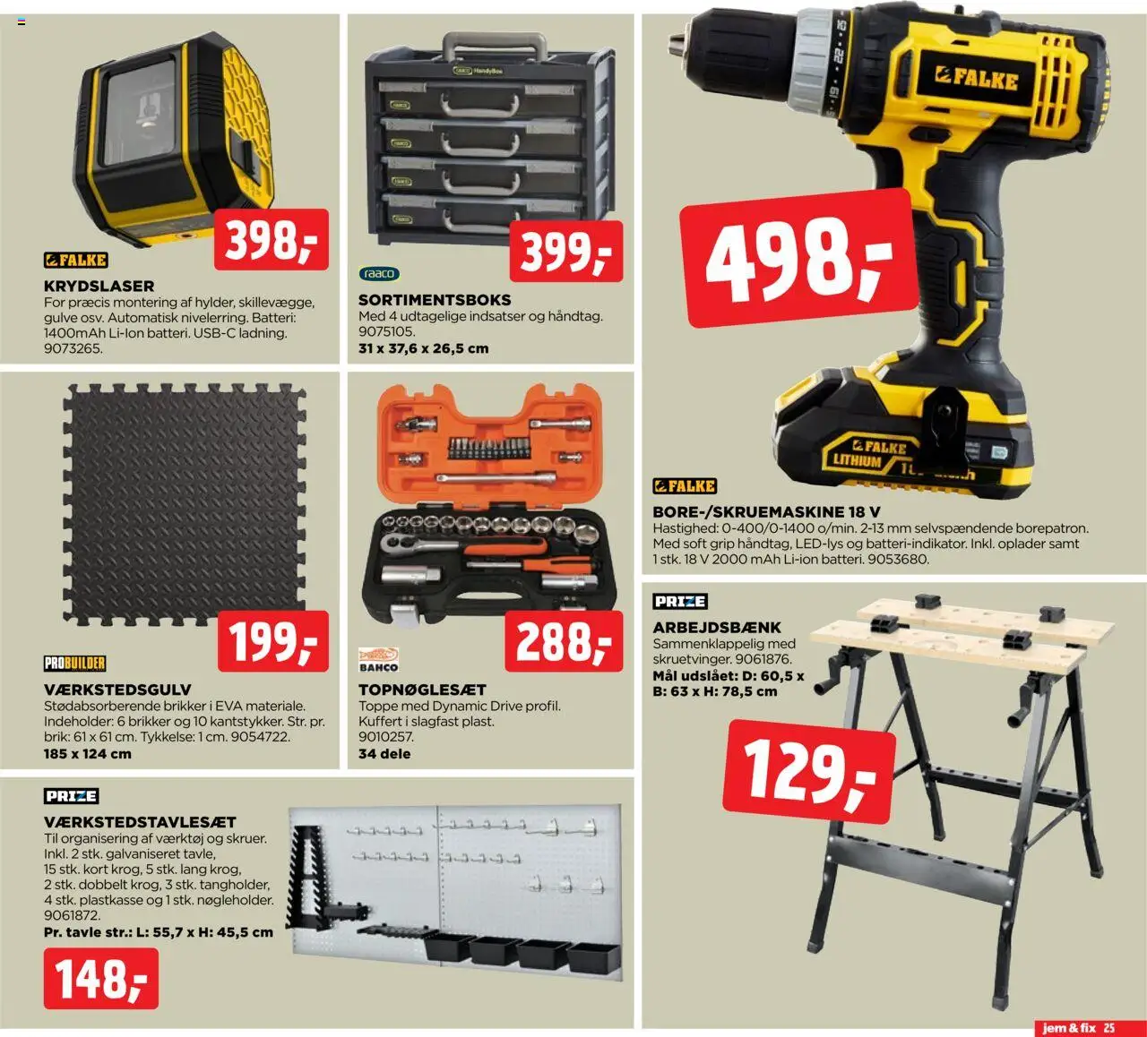 Jem & fix tilbudsavis – gyldig fra 28.09.2025 | Side: 25 | Produkter: Kuffert, Toppe, Batteri