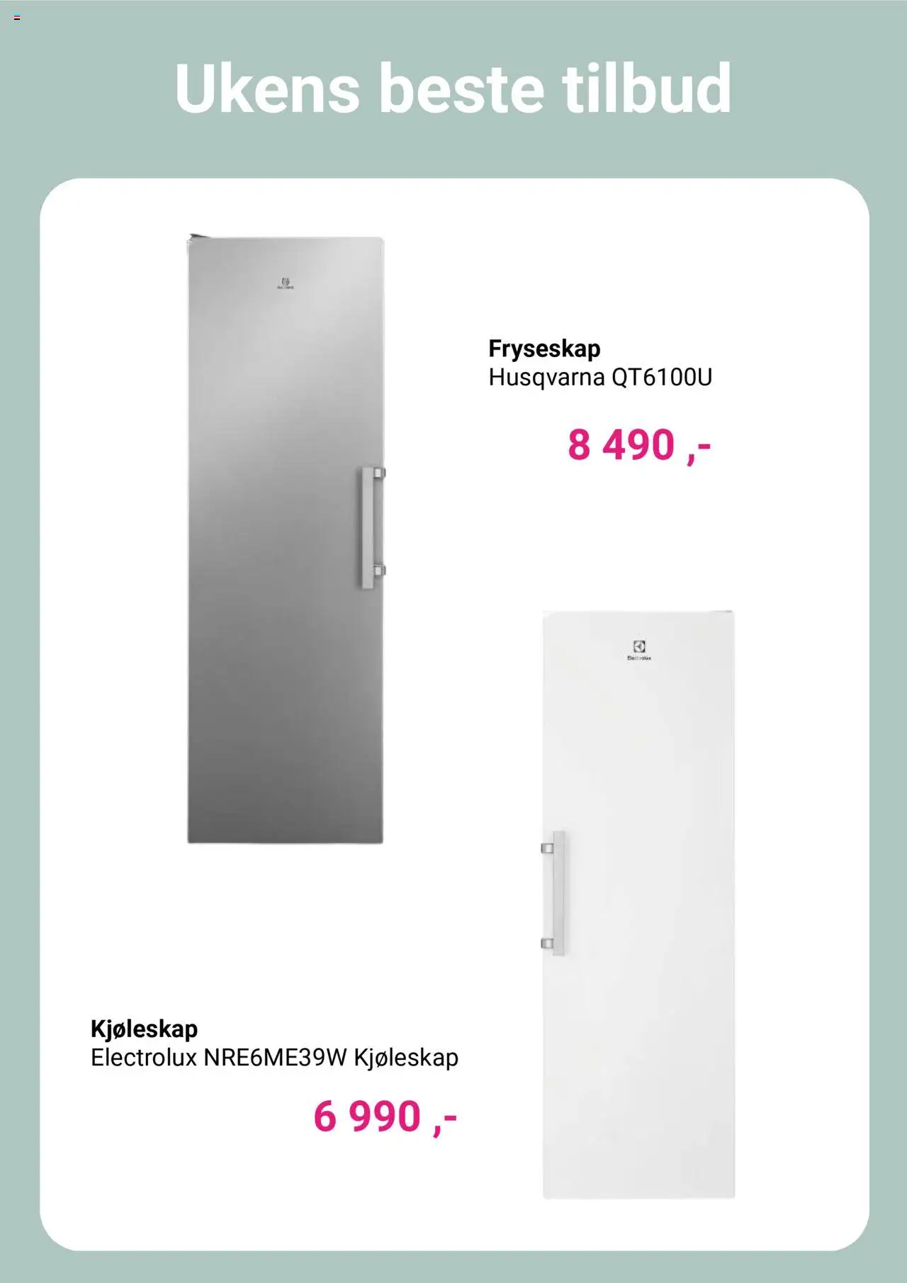  | Side: 5 | Produkter: Fryseskap, Kjøleskap