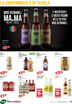 Anteprima del volantino PAM volantino Occasioni Extra valido a partire dal 26.03.2026 | Pagina: 16 | Prodotti: Birra, Sale, Birra Moretti, Bibite