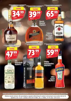 Pogląd oferty "Prim Market gazetka - Oferta alkoholowa" - ważna od 01.04.2026 | Strona: 7 | Produkty: Bourbon, Jim Beam, Żubrówka, Aperol