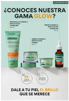 SÉRUM VITAMINA C EFECTO GLOW COSMIA BIO, Vitamin C serum with glow effect. 30 ml. │ válido desde el 03.06.2025 | Página: 29 | Productos: Sérum, Crema
