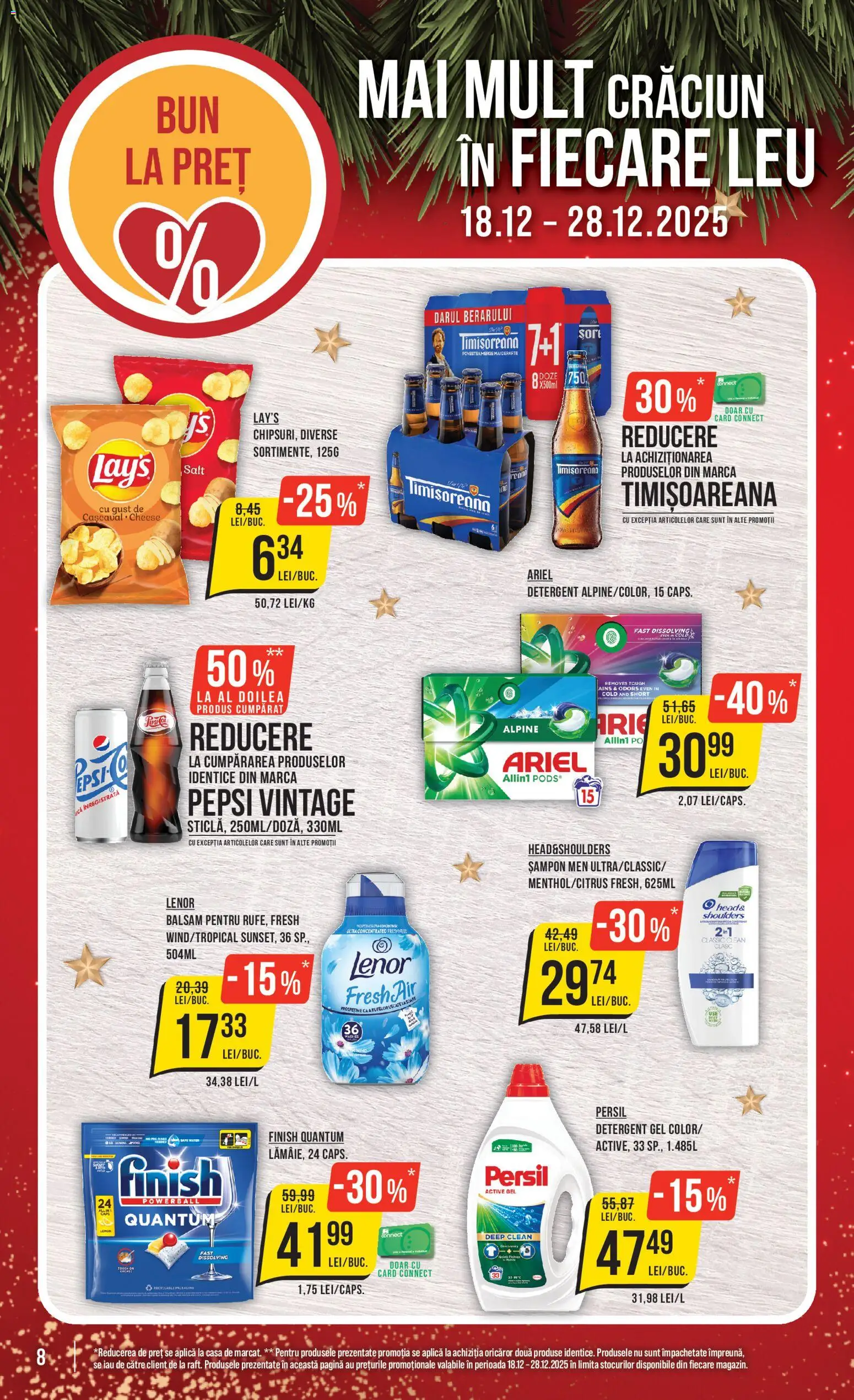 Noul catalog Mega Image – valabil de la 18.12.2025 | Pagină: 8 | Produse: Pomelo, Șort, Șampon, Detergent