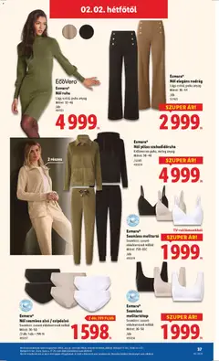 Esmara® Seamless melltartó, Seamless: zavaró oldalvarrások nélkül, Méret: 75B-85C - amely érvényes a következő dátumtól: 29.01.2026 | Oldal: 37