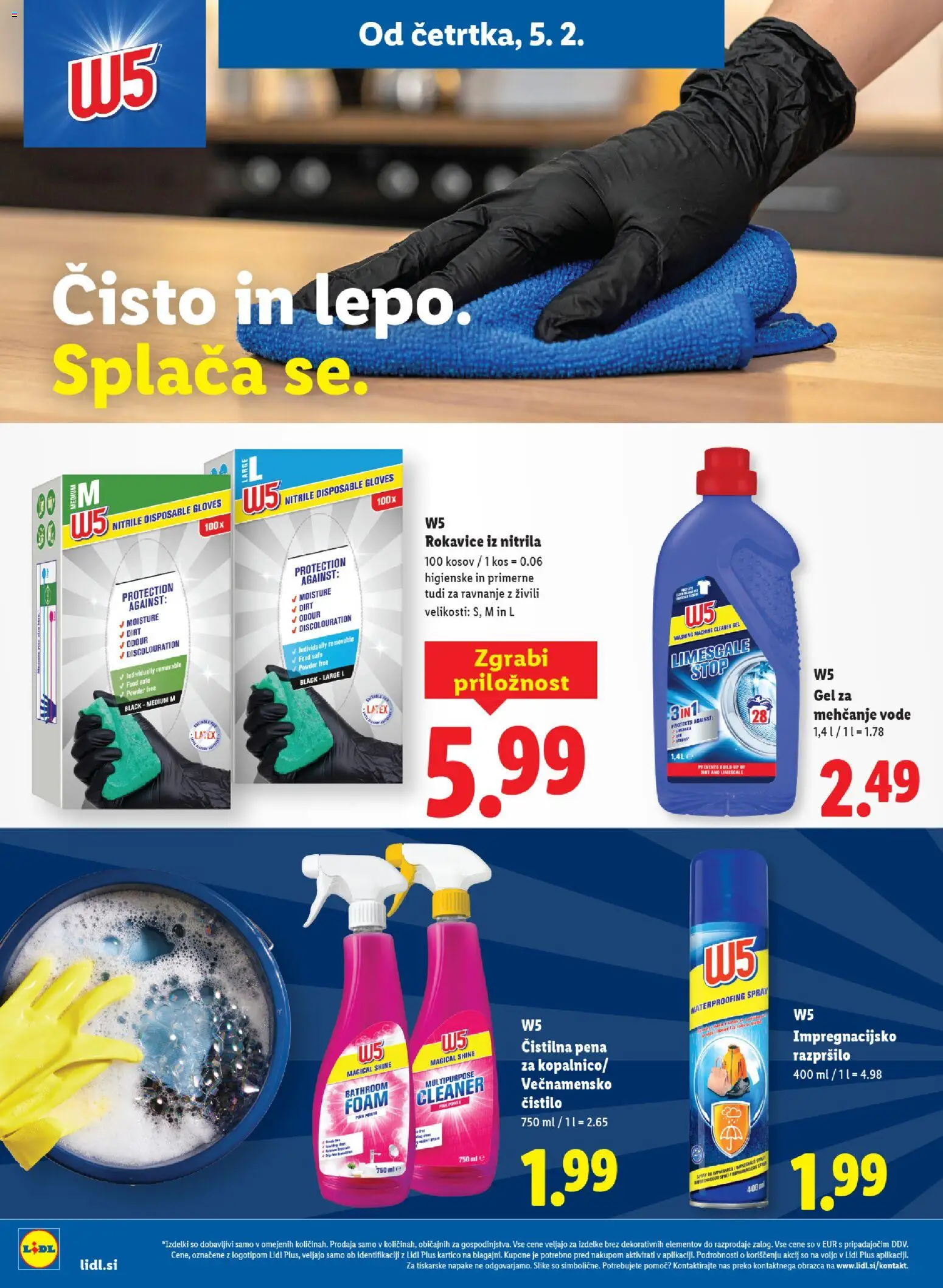 Novi Lidl katalog ponudbe – veljaven od 05.02.2026 | Stran: 26 | Izdelki: Kos, Rokavice