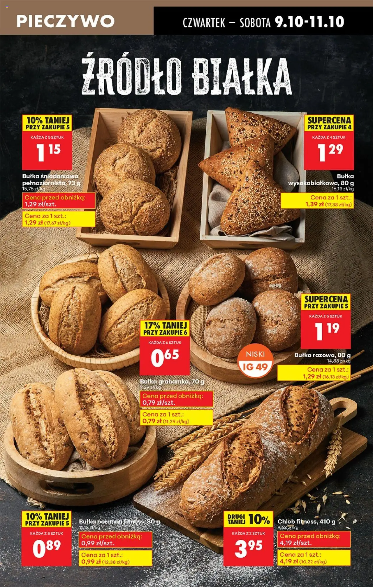Biedronka gazetka - Oferta w tym tygodniu od 09.10.2025 | Strona: 33 | Produkty: Pieczywo, Bułka, Chleb