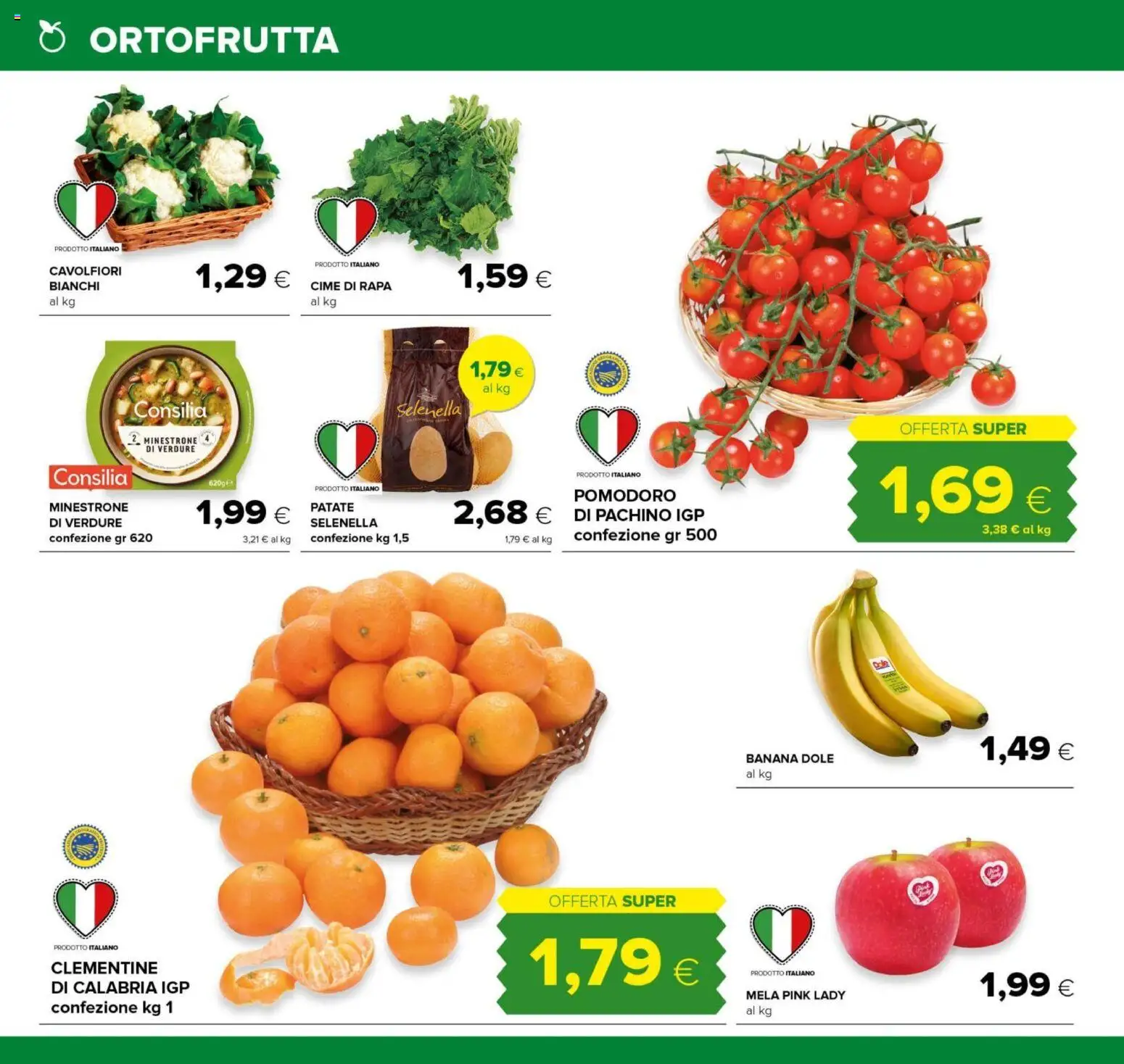 Volantino Oasi del 01.12.2025 | Pagina: 10 | Prodotti: Minestrone, Patate, Verdure, Pomodoro