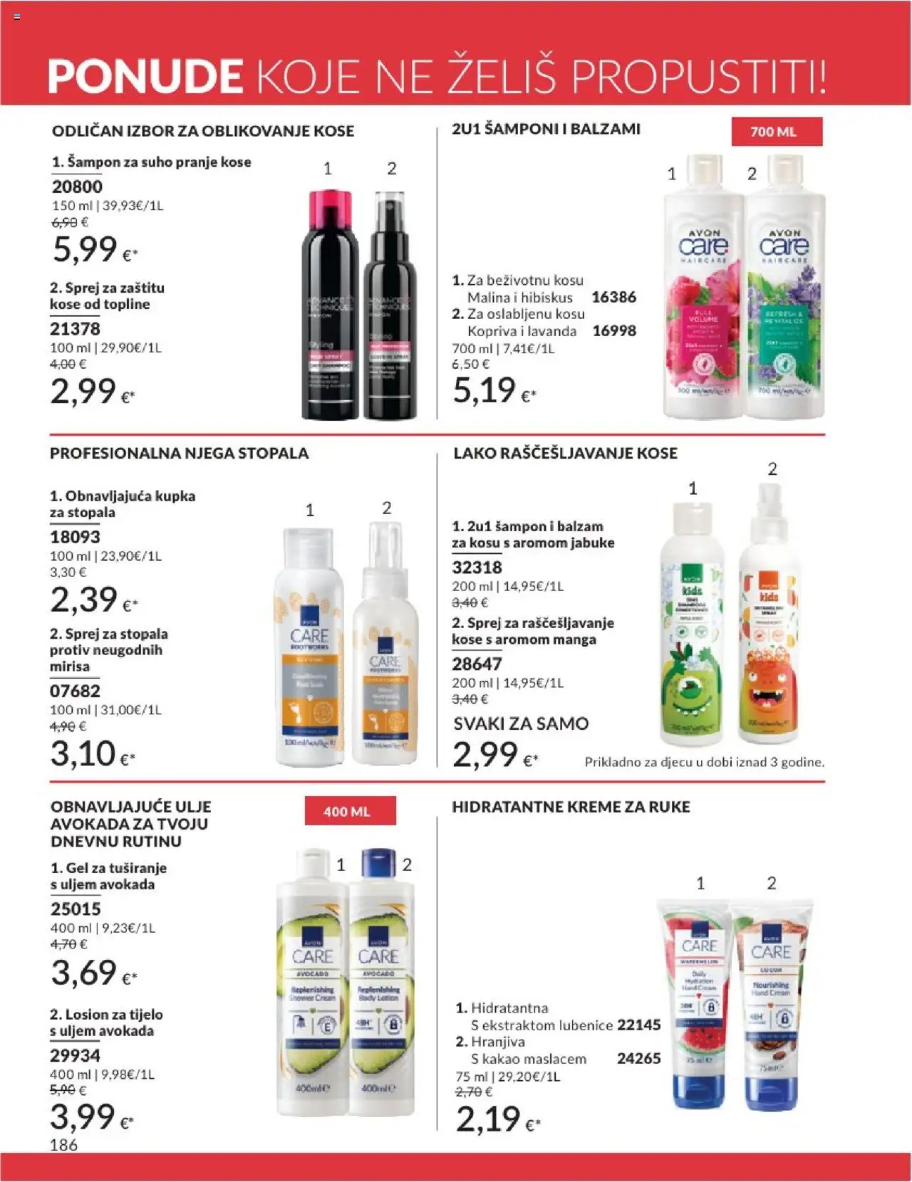 Avon katalog | vrijedi od 01.08.2025 | Stranica: 186 | Proizvodi: Kupka, Sprej za rasčešljavanje kose, Jabuke, Kakao