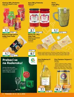 KTC Katalog - Pregled kataloga iz trgovine KTC, vrijedi od 22.04.2026 | Stranica: 4 | Proizvodi: Vino, Pivo, Ajvar, Pecivo
