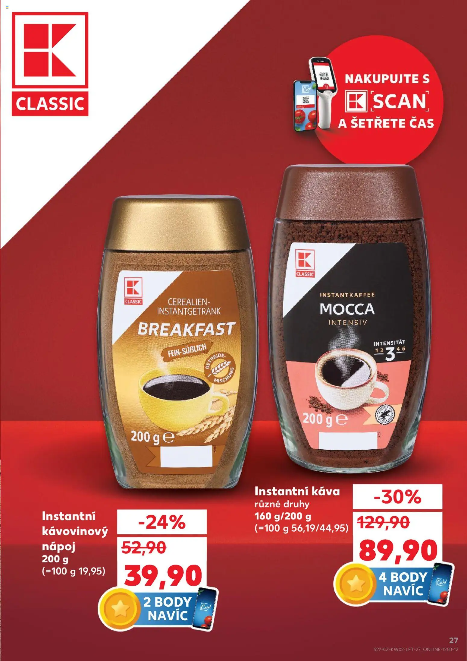 Kaufland leták - Praha 4 od 07.01.2026 | Strana: 27 | Produkty: Káva, Instantní káva, Body