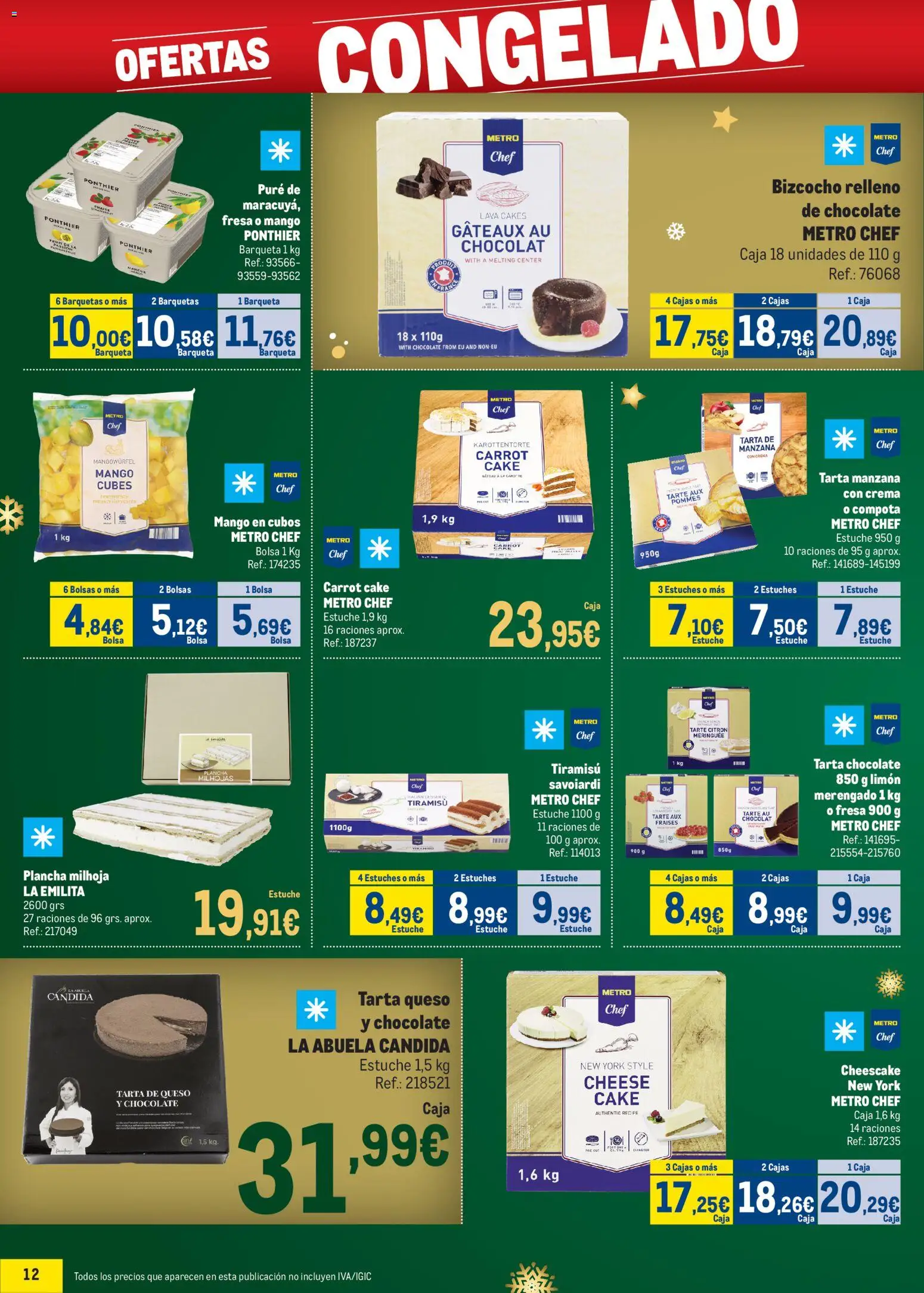 Makro - Precios Navidad Norte 2 │ válido desde el 24.11.2025 | Página: 12 | Productos: Chocolate, Bolsa, Ρούτερ, Plancha