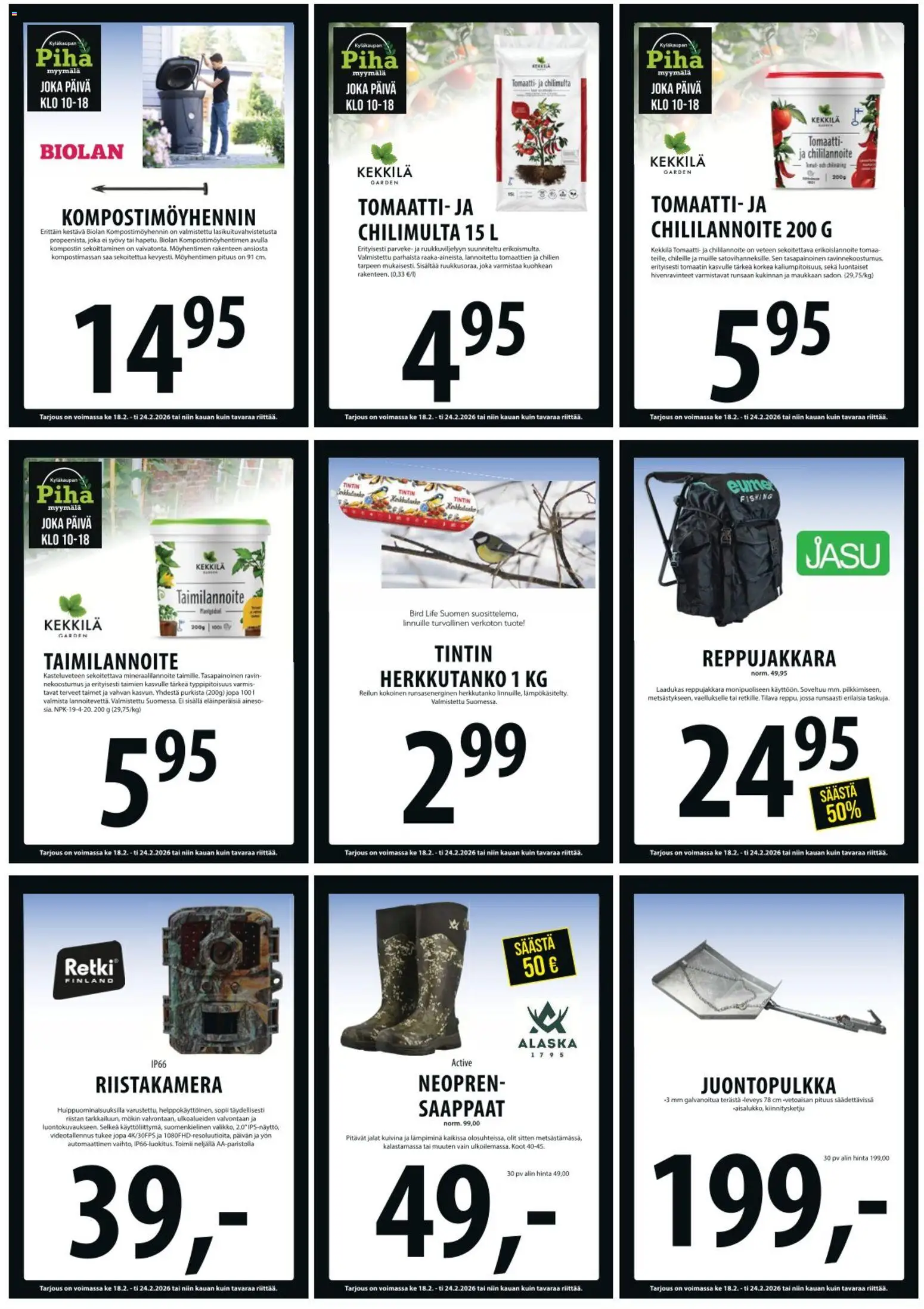 Tuuri tarjoukset – voimassa 18.02.2026 alkaen | Sivu: 24 | Tuotteet: Saappaat
