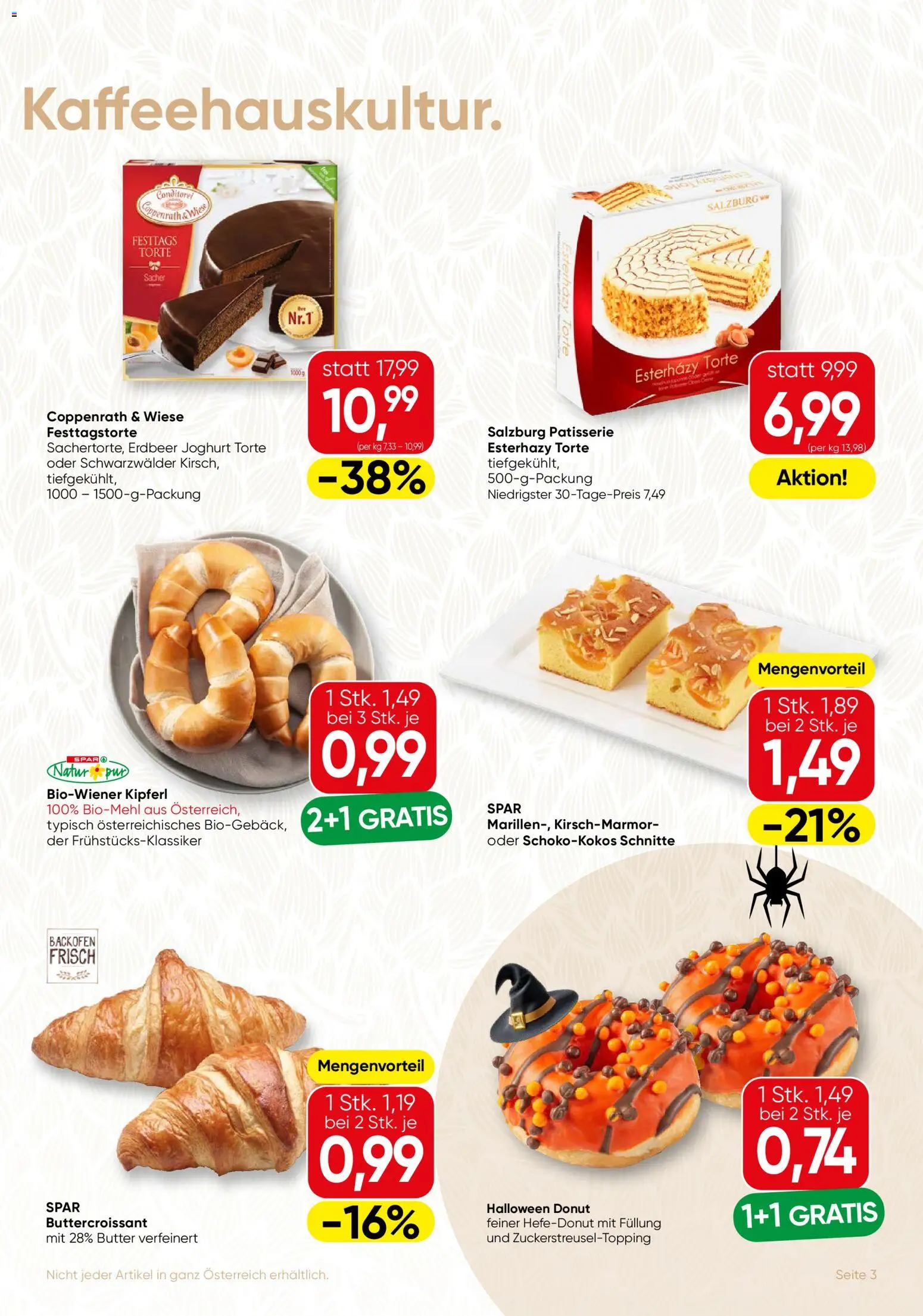 SPAR Gourmet Flugblatt Burgenland gültig ab 23.10.2025 | Seite: 3 | Produkte: Butter, Joghurt