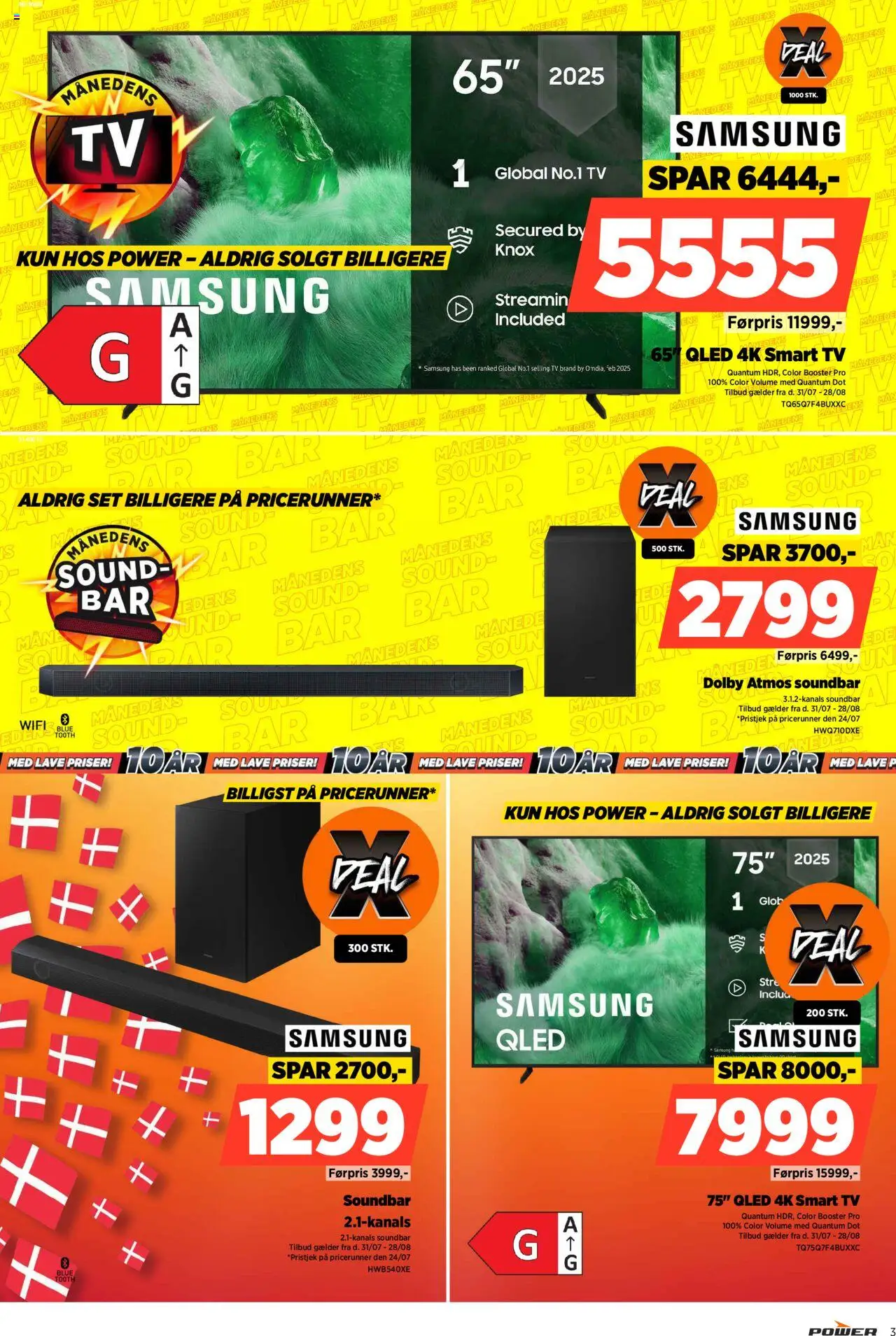 Power Tilbudsavis gyldig fra 31.07.2025 | Side: 3 | Produkter: Soundbar, Smart TV, TV