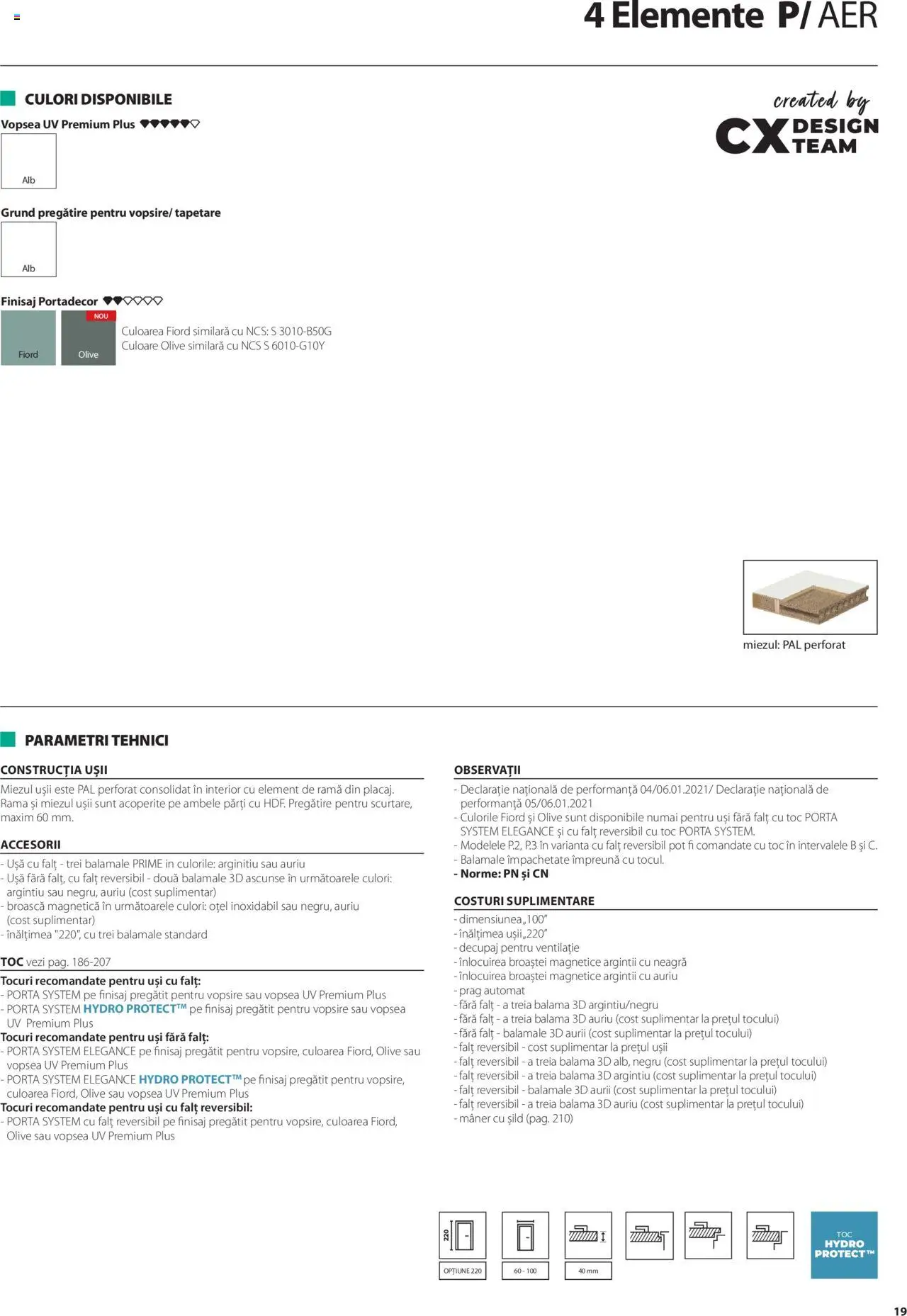 Noul catalog Proges – valabil de la 01.05.2025 | Pagină: 19 | Produse: Vopsea, Mâner, Ușă