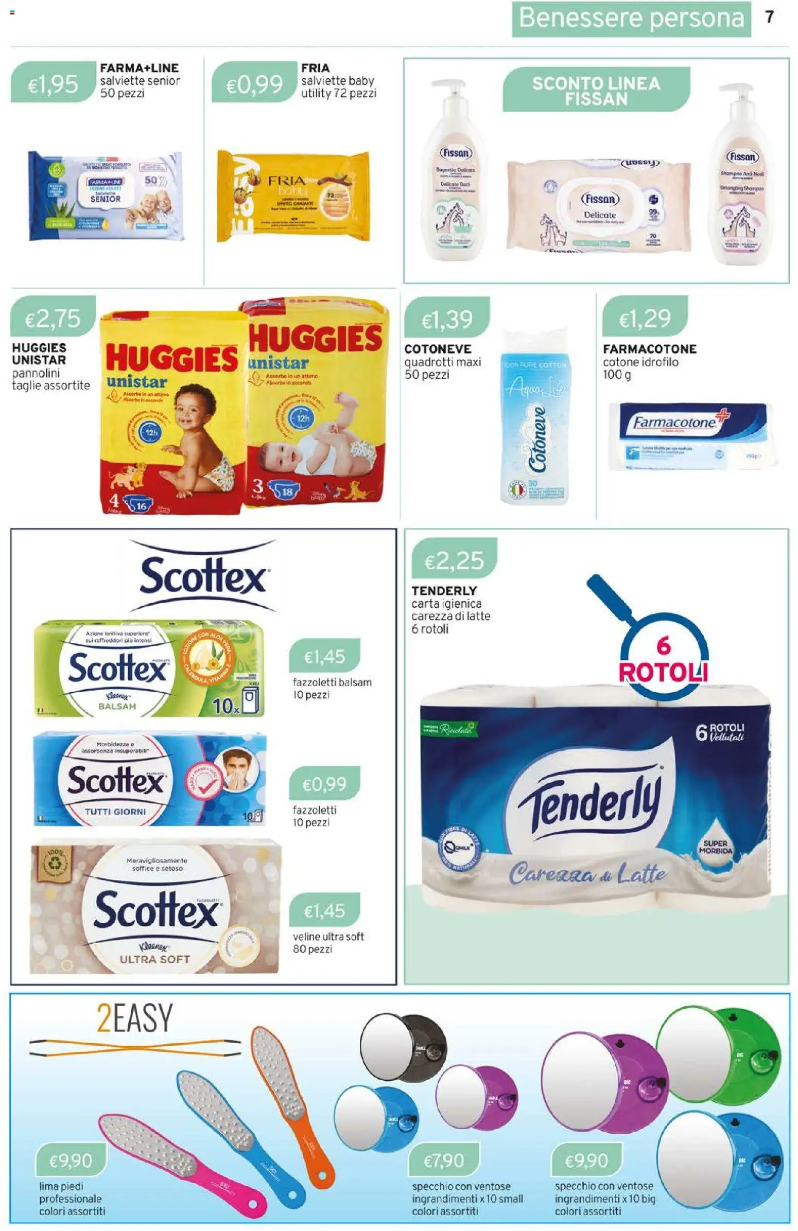 Volantino Sirene Blu del 01.04.2026 | Pagina: 7 | Prodotti: Veline, Lima, Latte, Bagnetto