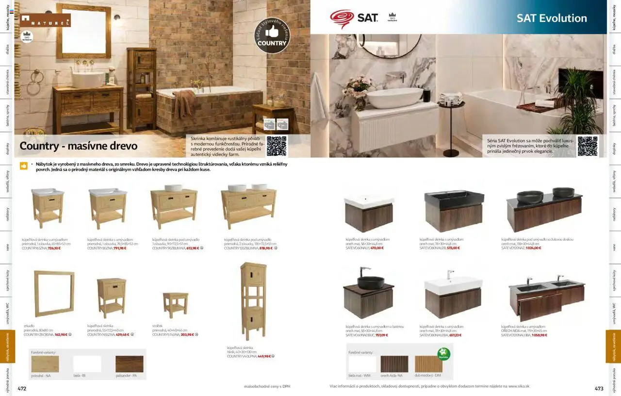 Nové Siko akcie – leták je platný od 01.09.2025 | Strana: 237 | Produkty: Nábytok, Osvetlenie, Skrinka pod umývadlo, Kúpelňová skrinka