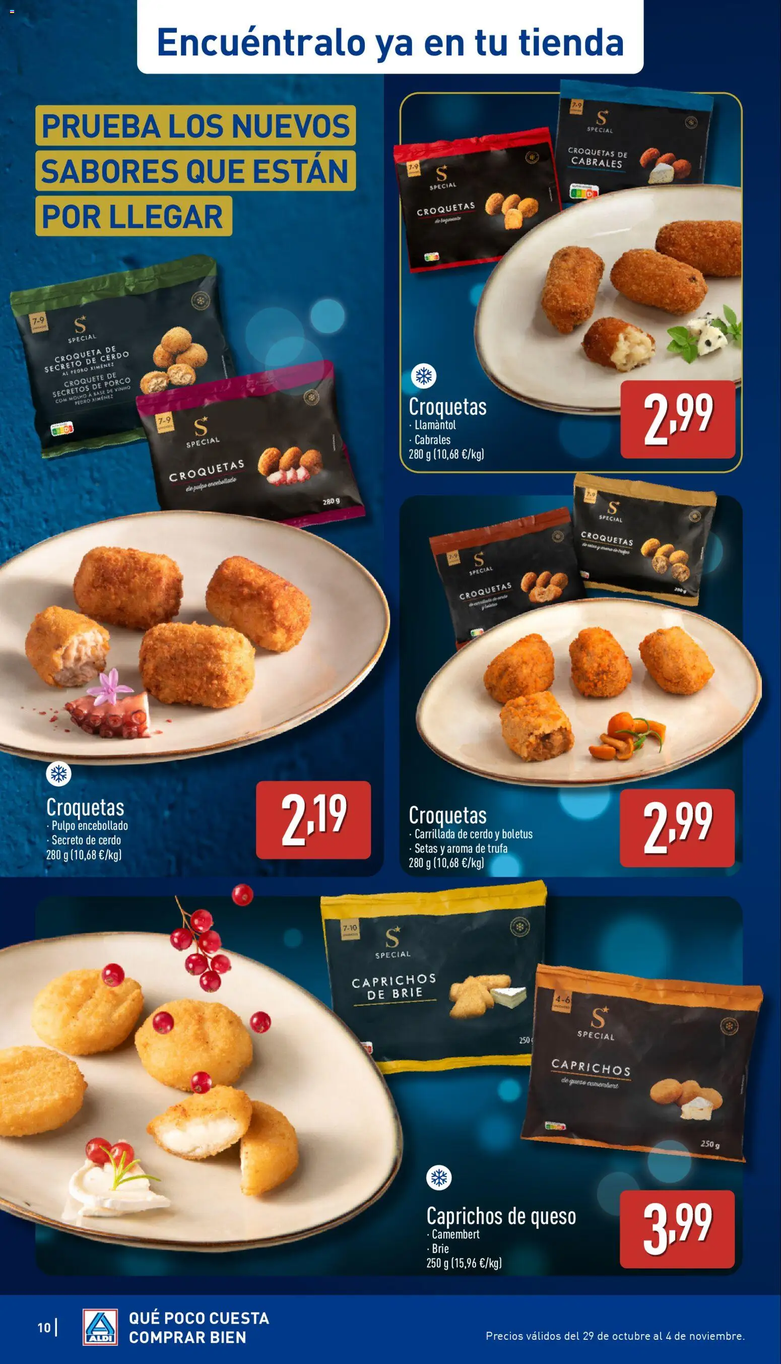 Aldi folleto Península │ válido desde el 30.10.2025 | Página: 10 | Productos: Μπάρα σαπουνιού, Queso, Cerdo, Croquetas