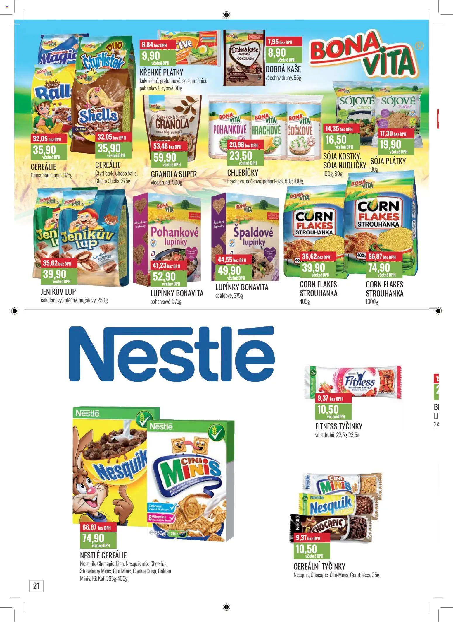 Ratio leták od 01.01.2026 | Strana: 22 | Produkty: Nesquik, Chocapic, Kaše, Kostky