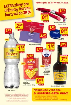 Koruna leták platný od 24.10.2025 | Strana: 9 | Produkty: Smotana, Brandy, Krém, Smotana na šľahanie