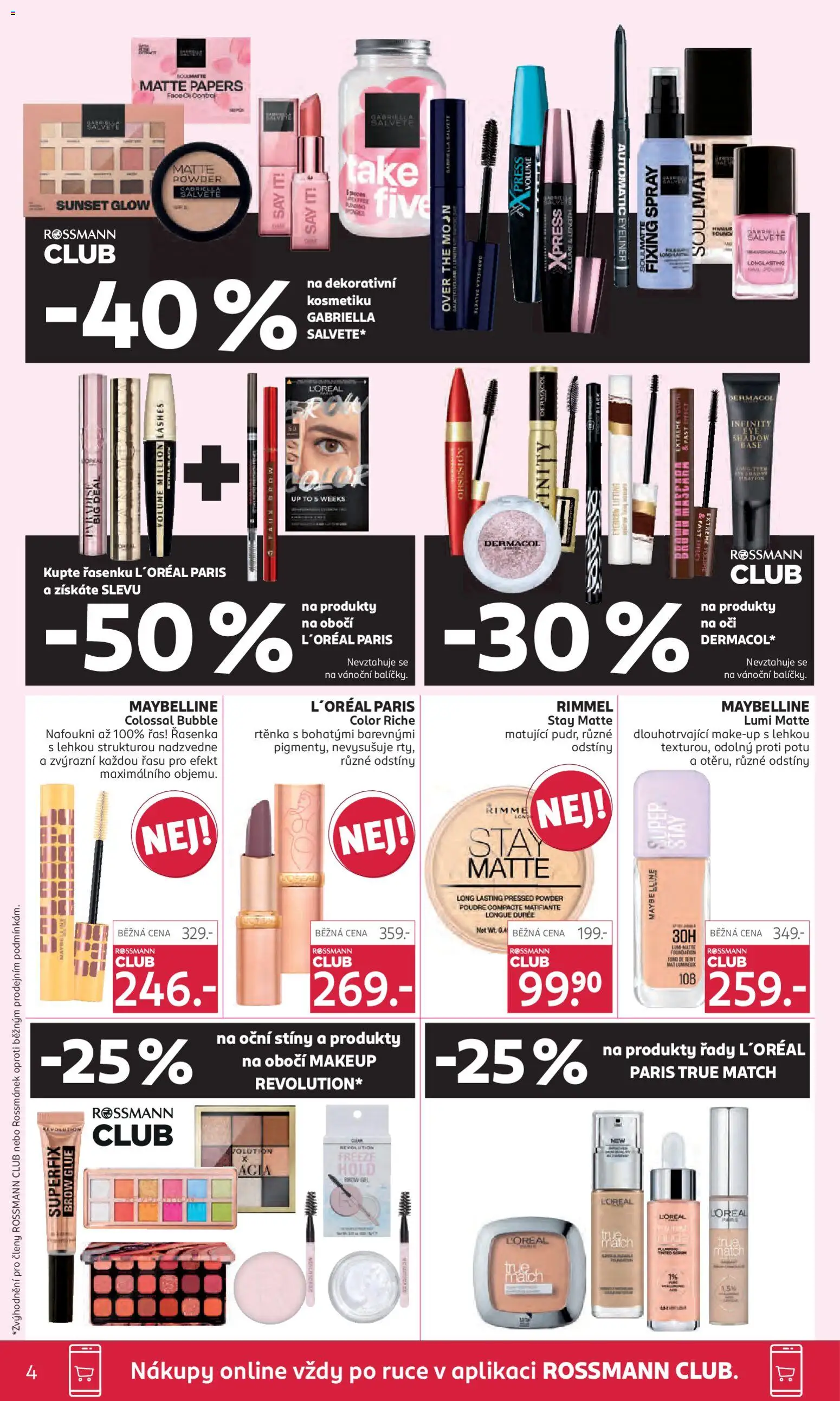 Rossmann leták od 22.10.2025 | Strana: 4 | Produkty: Nehty, Make-up, Řasenka, Lak na nehty