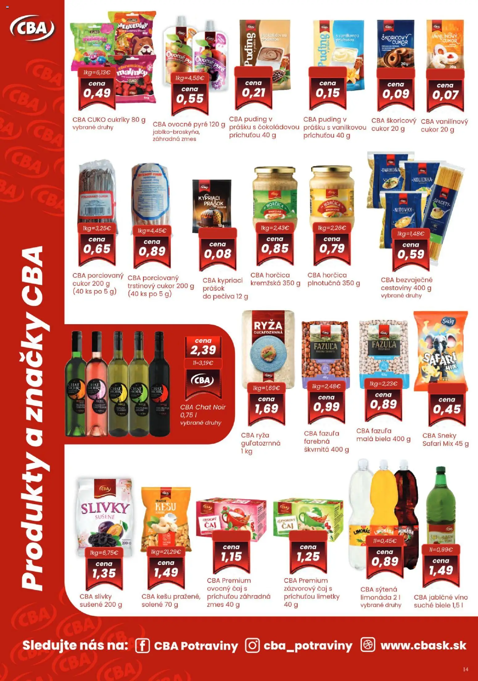 Nové Sintra akcie – leták je platný od 06.11.2025 | Strana: 14 | Produkty: Čaj, Cestoviny, Fazuľa, Tarhoňa