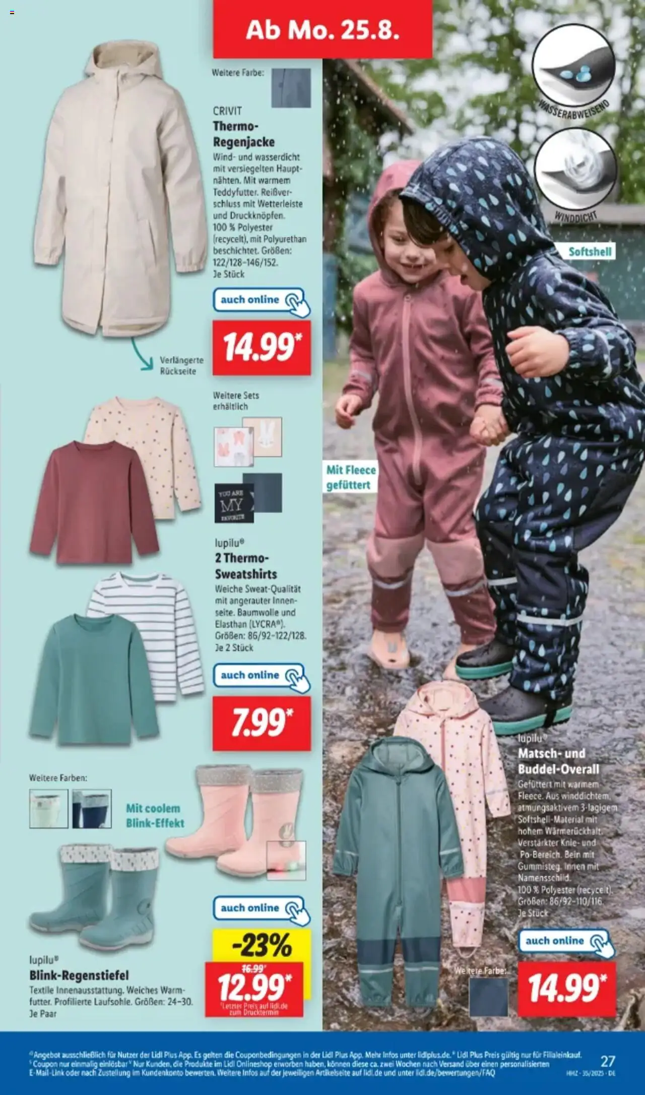 Lidl Prospekt 	 - gültig ab dem 25.08.2025 | Seite: 37 | Produkte: Regenjacke