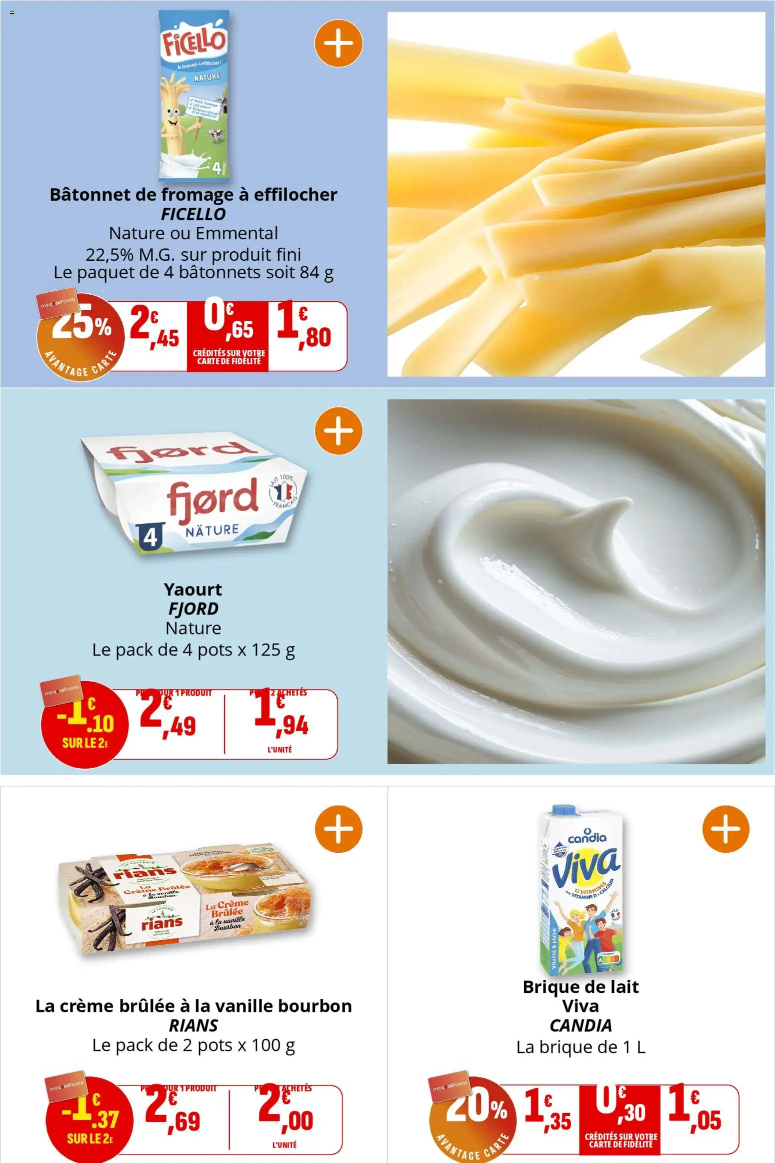 {H1} | Page: 10 | Produits: Emmental, Lait Viva, Lait, Yaourt